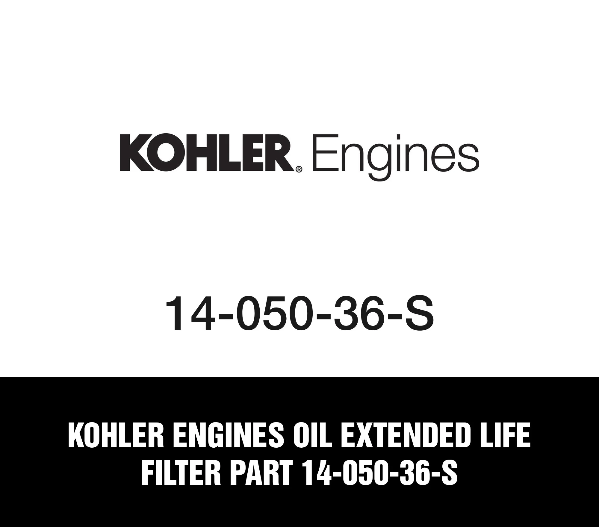 Kohler Engines Oil Extended Life Filter Part 14-050-36-S