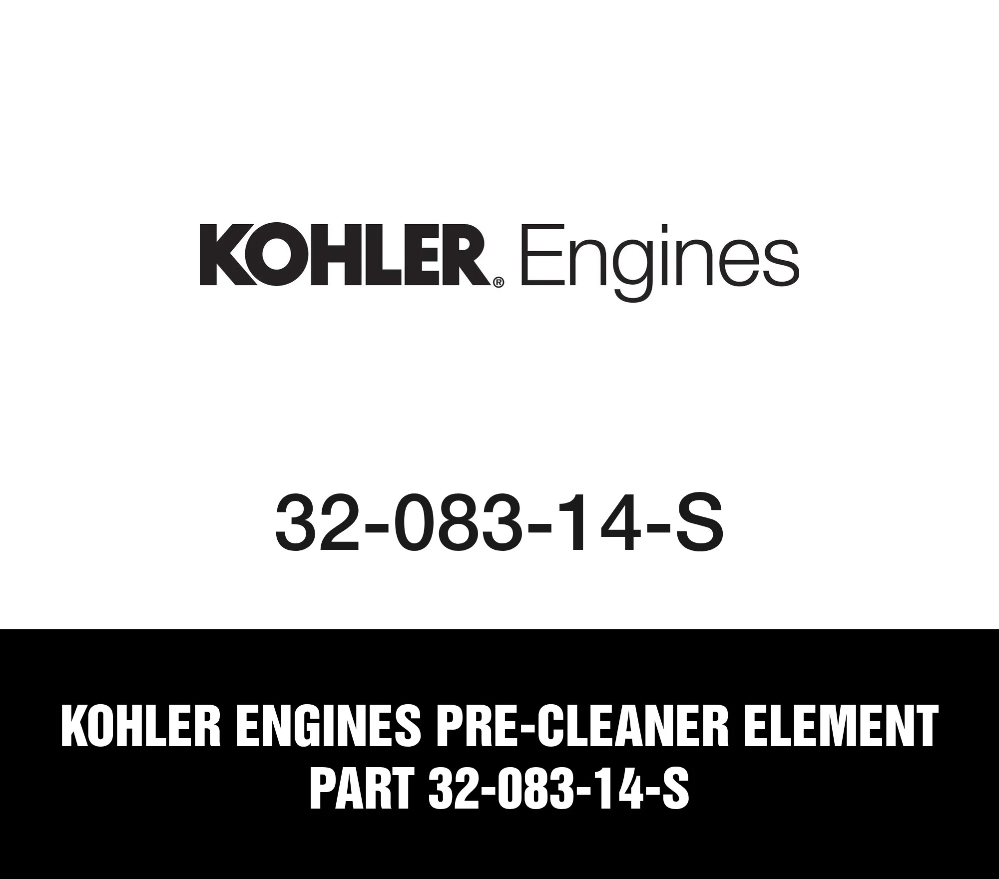 Kohler Engines Pre-Cleaner Element Part 32-083-14-S