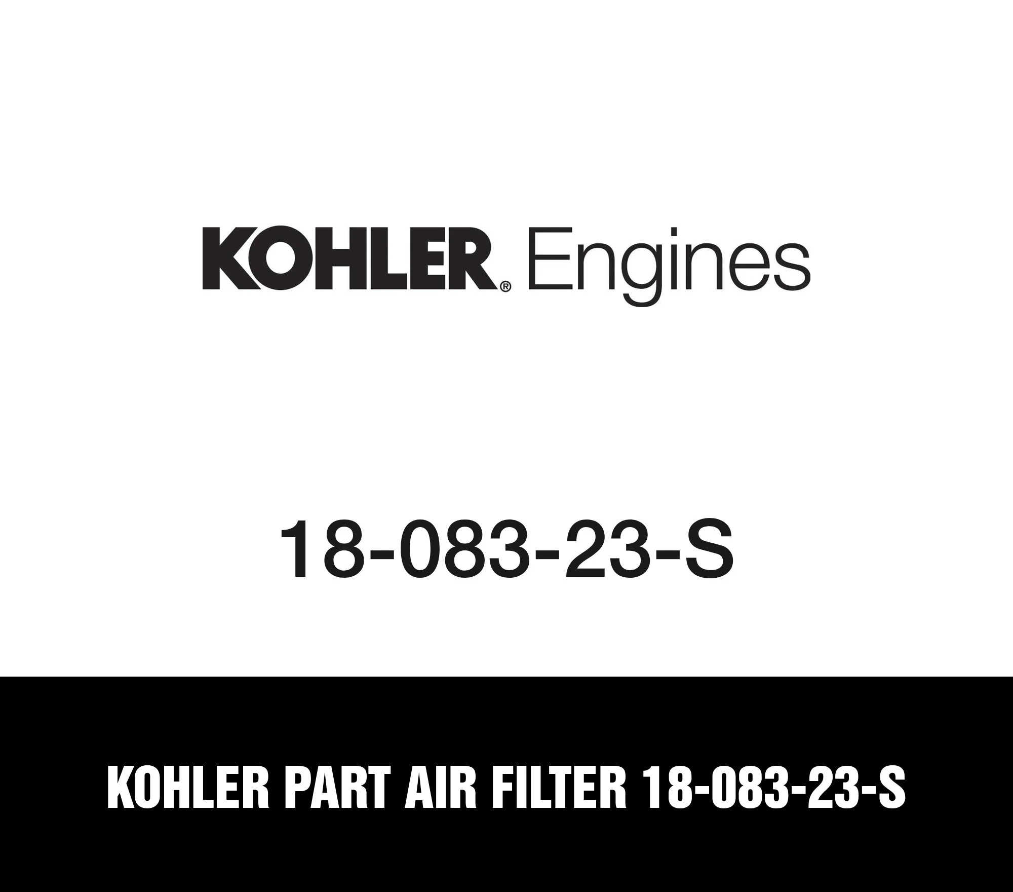 Kohler Part Air Filter 18-083-23-S