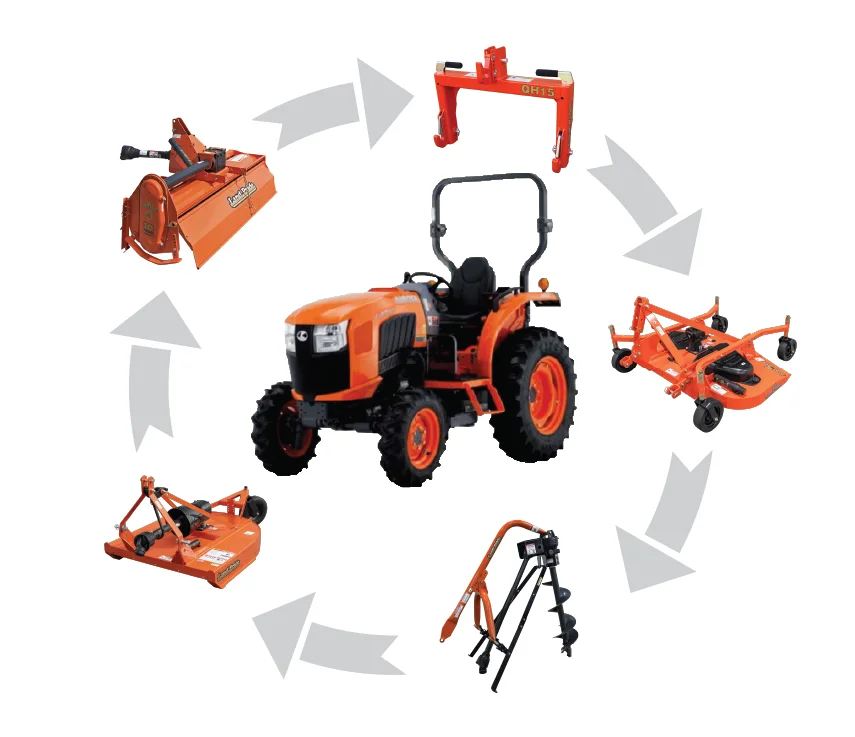 Kubota L60 Series Compact Utility Tractors Wide Range Of Performance Matched Attachments feature image