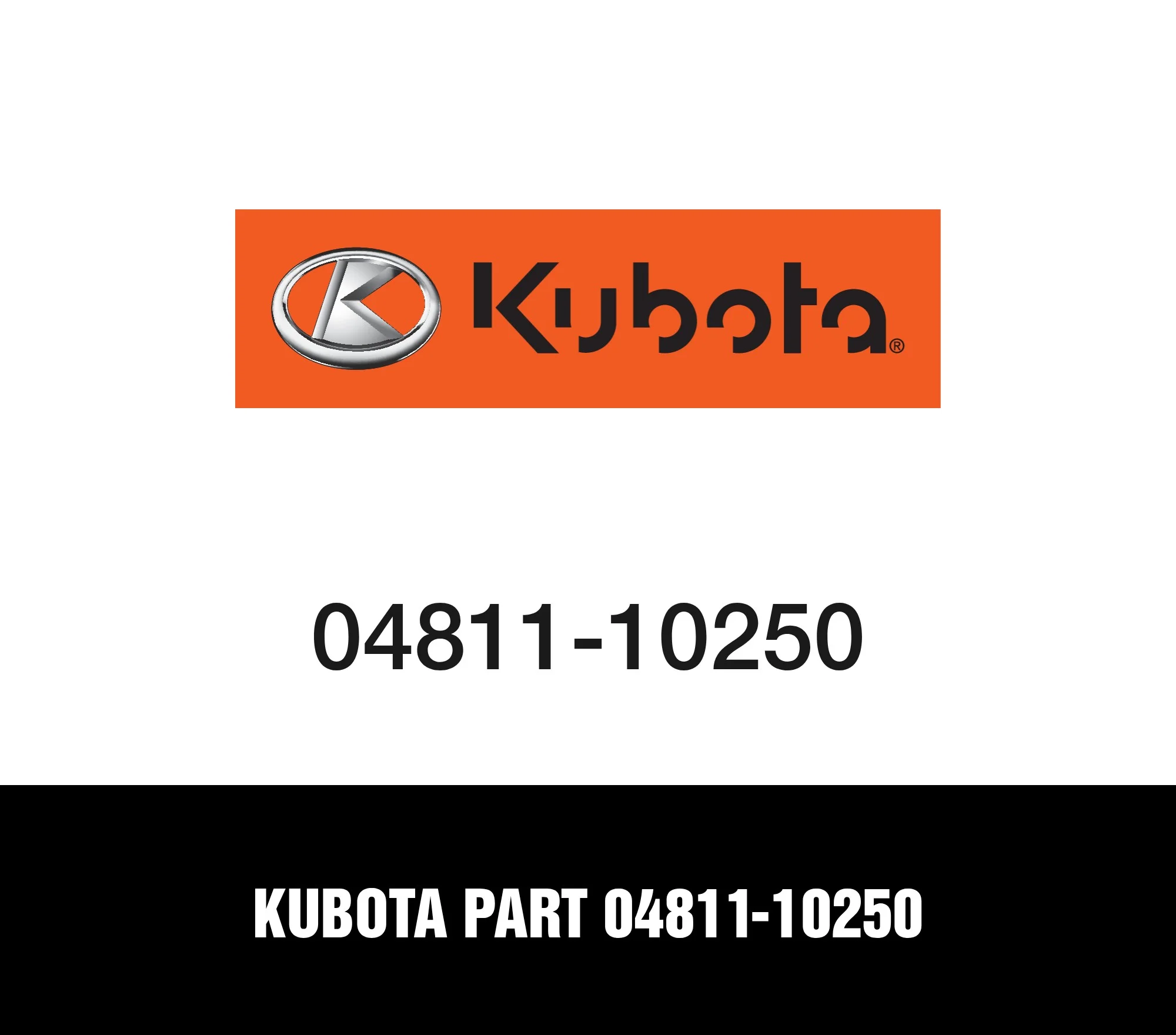 Kubota Part 04811-10250