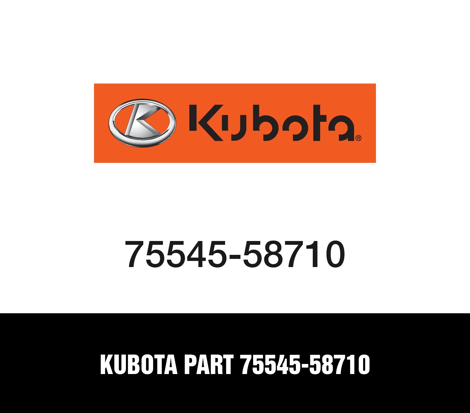 Kubota Part 75545-58710
