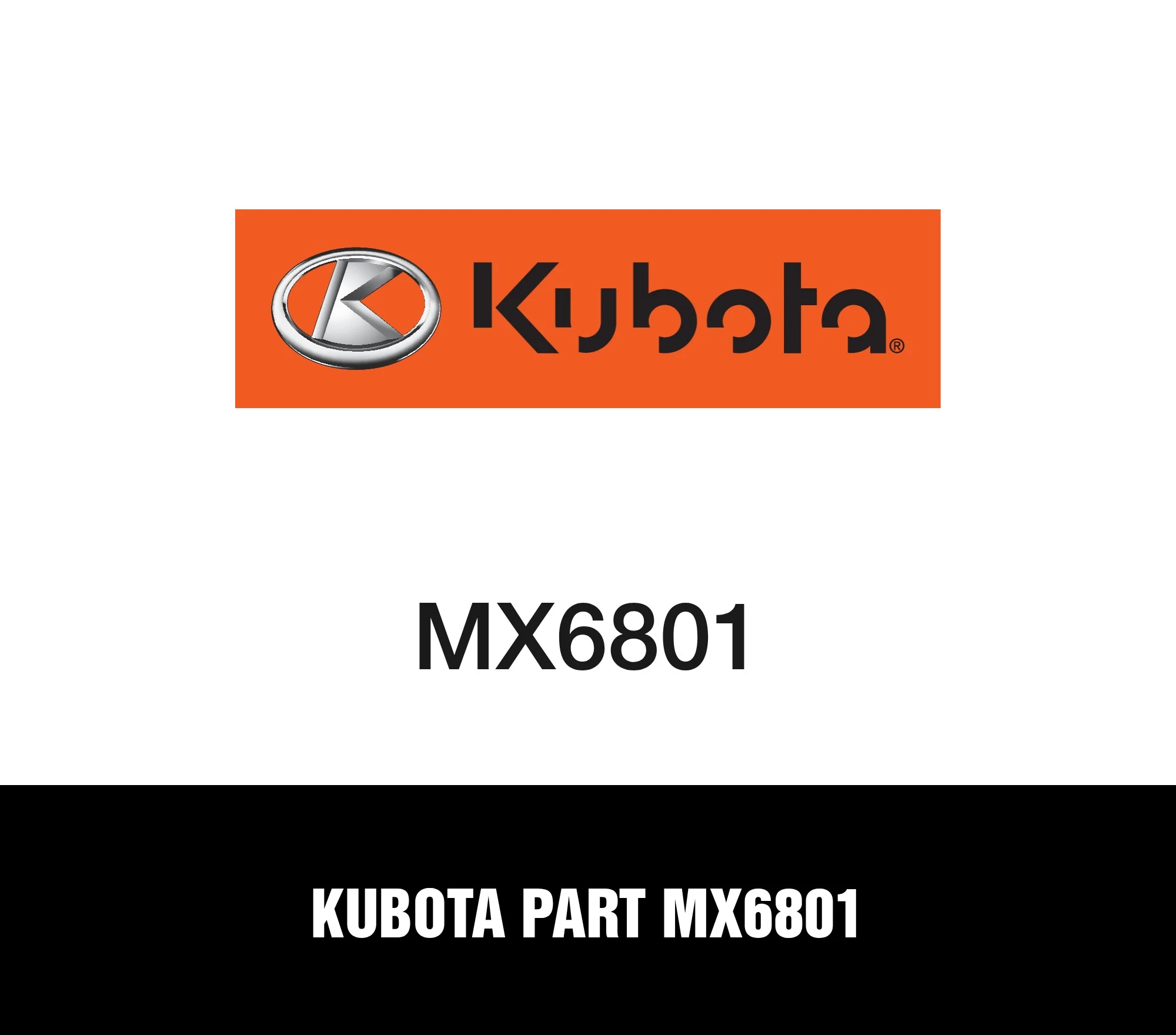 Kubota Part MX6801