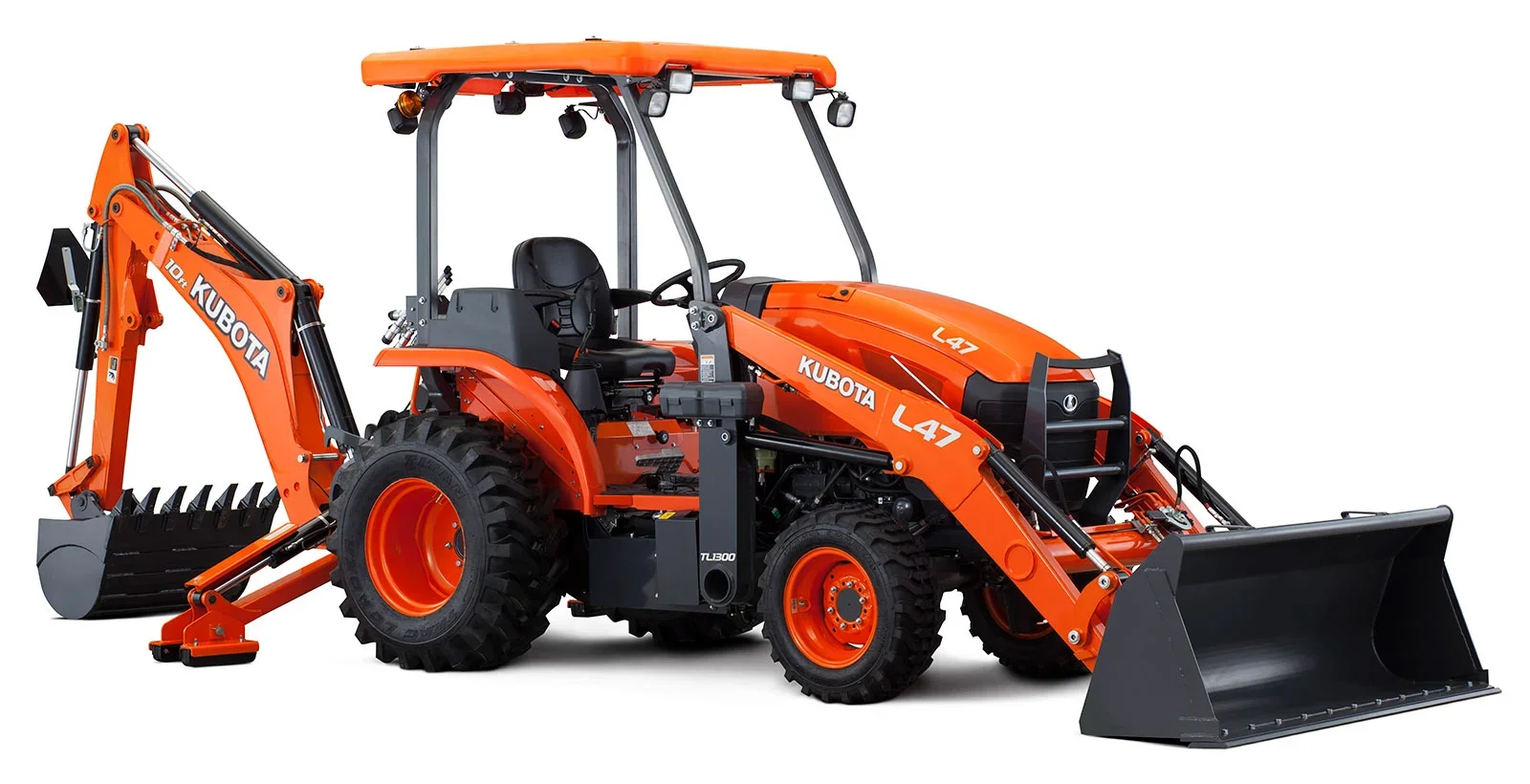 Kubota Tlb Series Construction Equipment Sloped Hood And Boom For Visibility feature image
