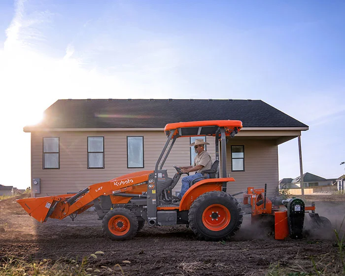 Kubota Tractor Loader Backhoe TLB Series Kubota Tractor Loader Backhoe Tlb Series Side View product image