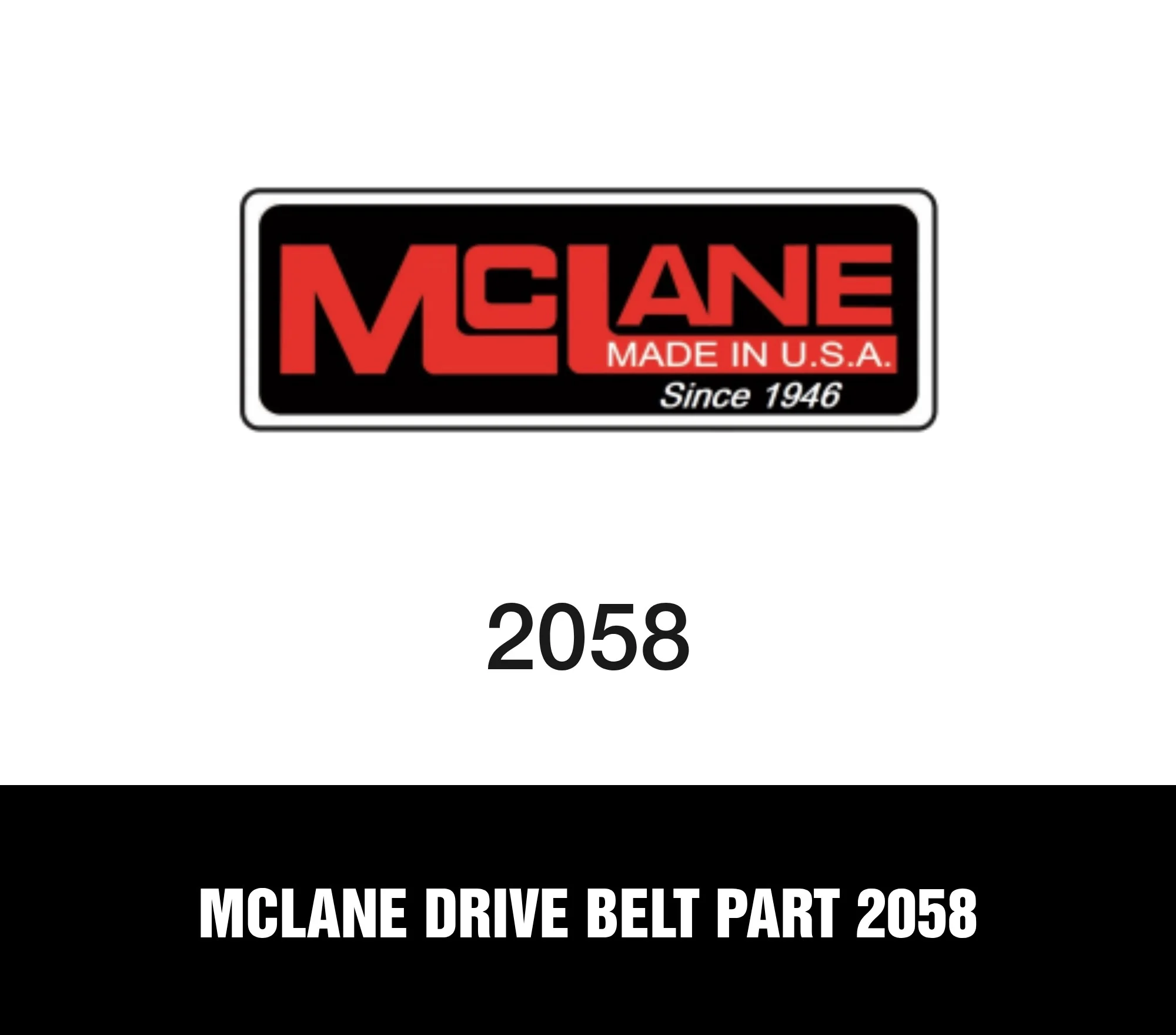 McLane Drive Belt Part 2058