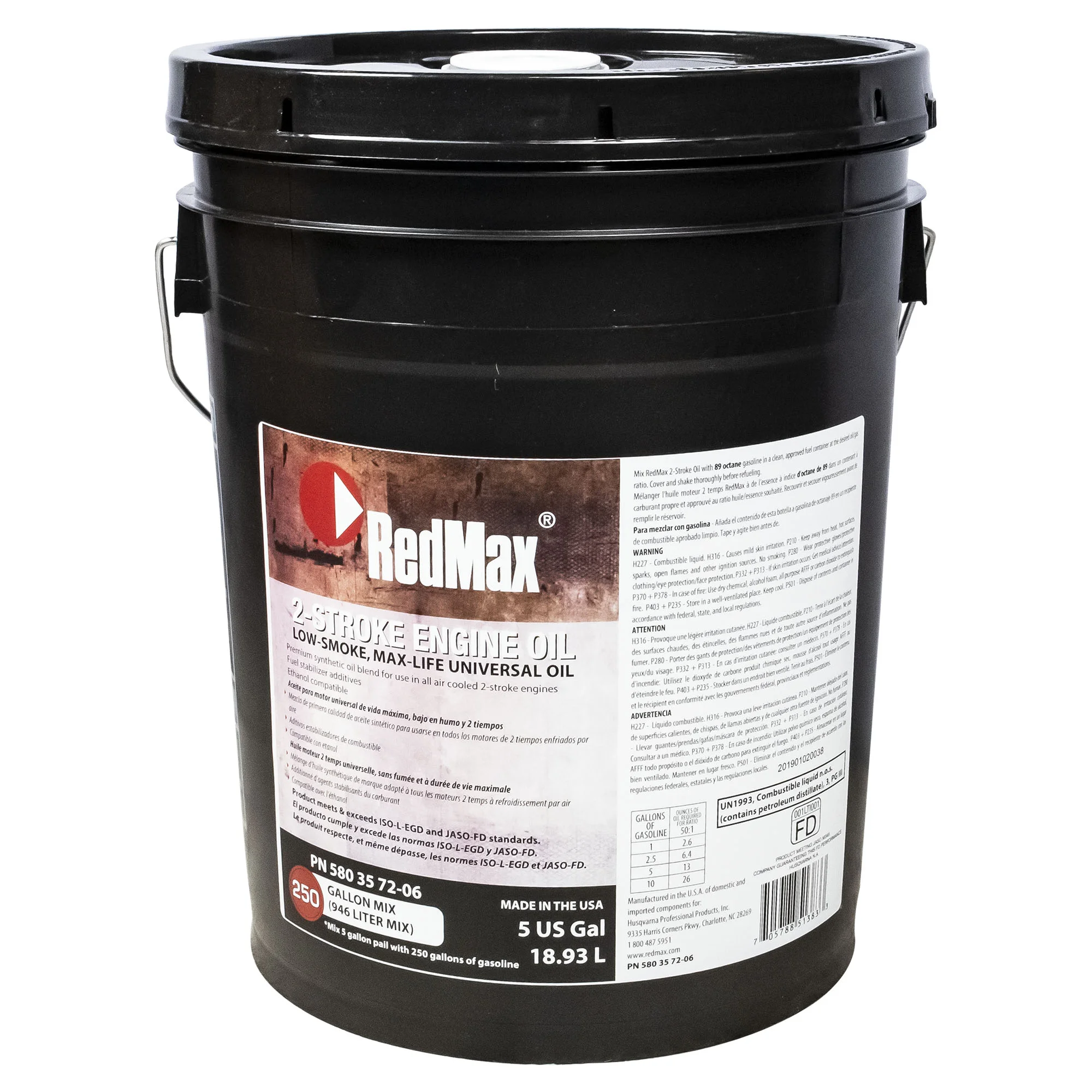 RedMax Redmax 2Cy Oil C0028 5 Gallon Pail Part OIL2CY5GAL