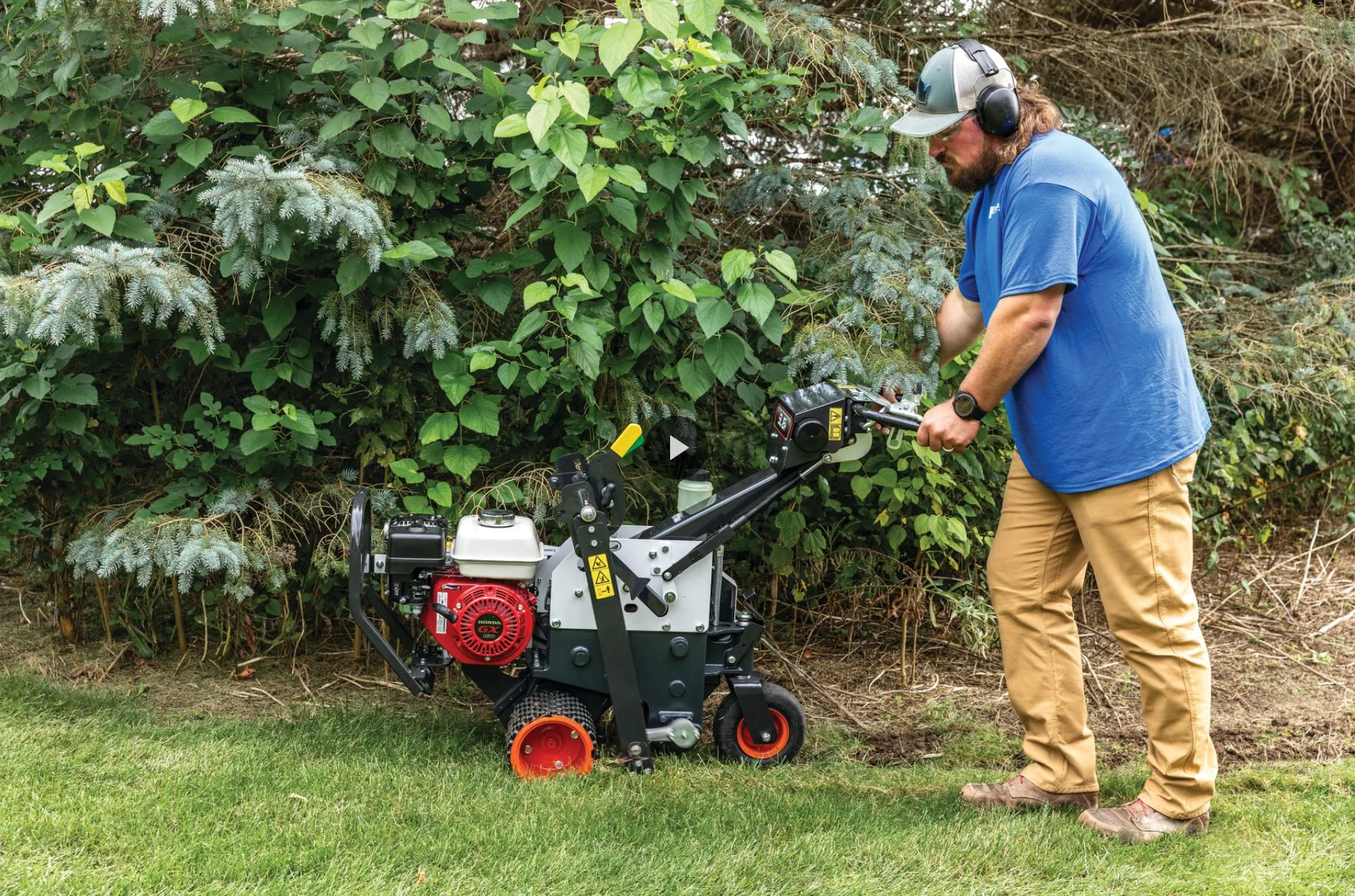 Ryan Sc18H Series Sod Cutter 7885828 Right View Wide Cutting Grass product image