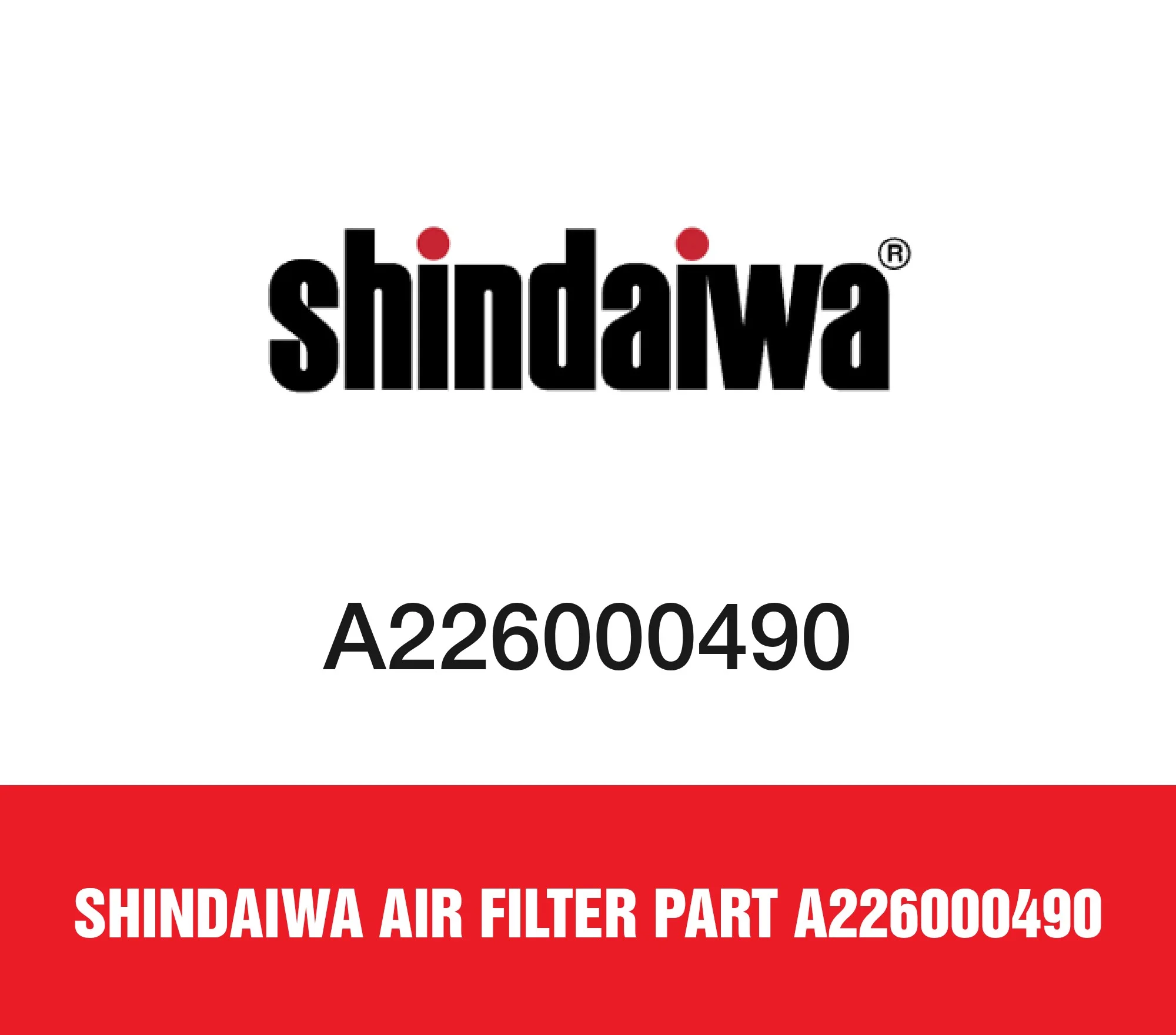 Shindaiwa Air Filter Part A226000490