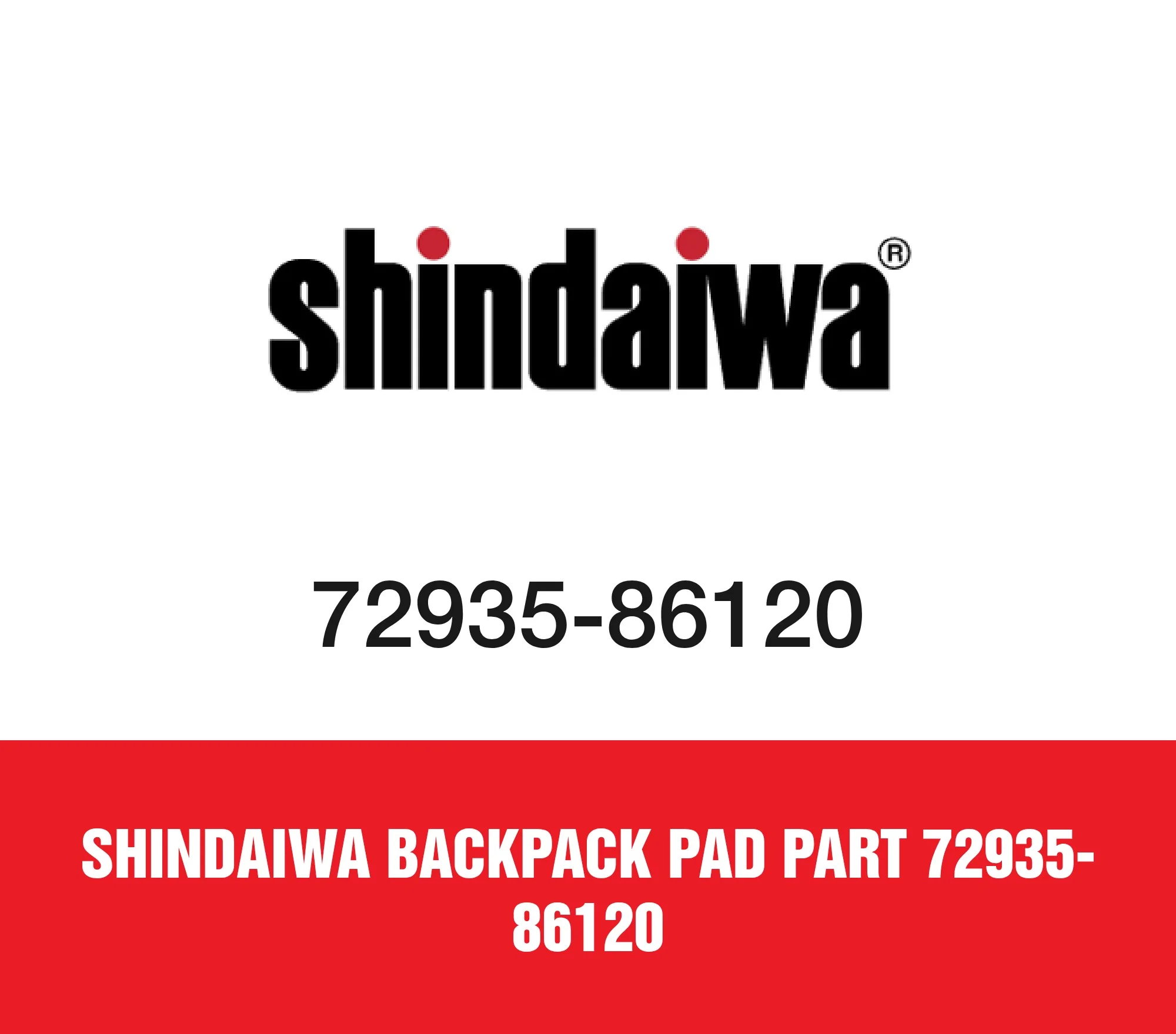 Shindaiwa Backpack Pad Part 72935-86120