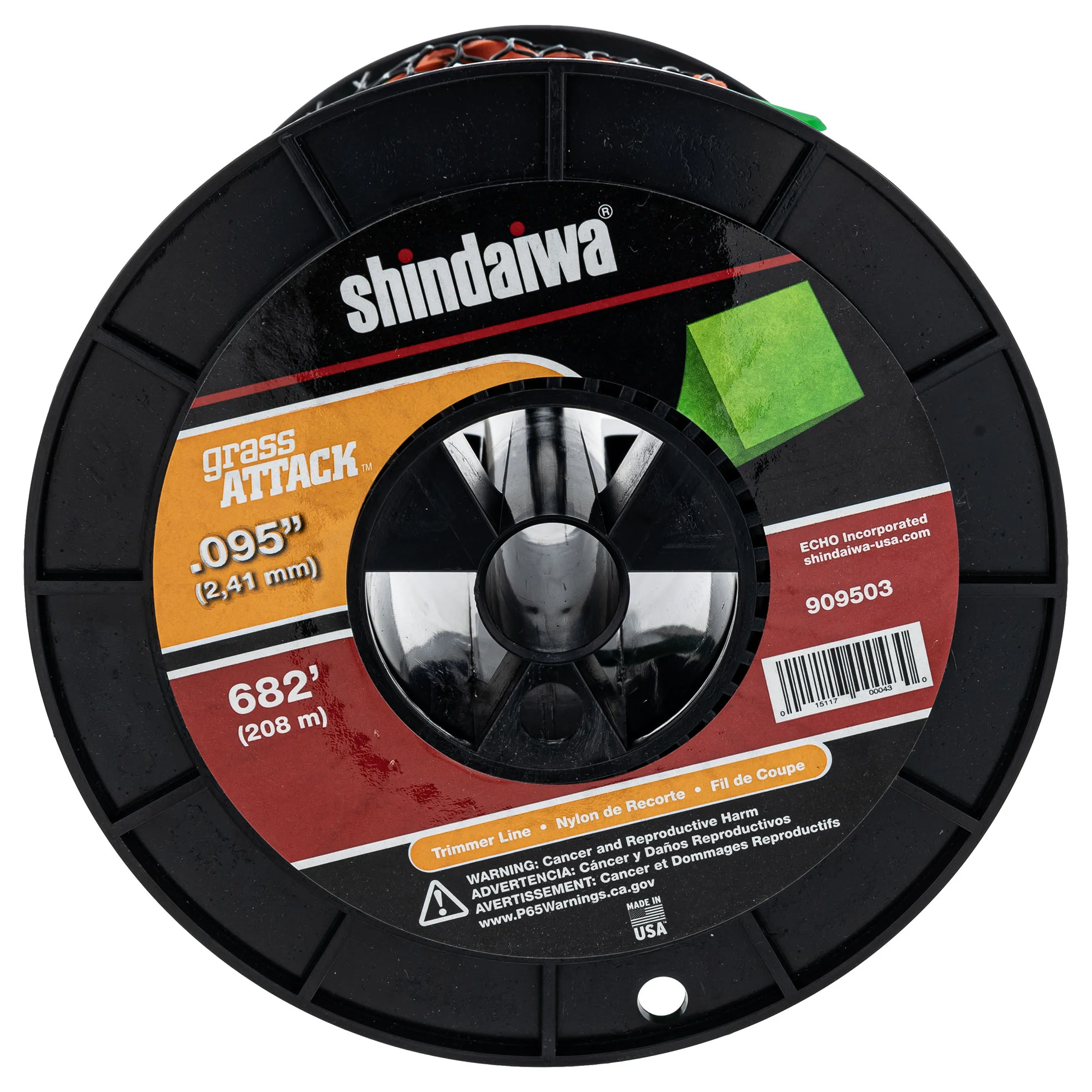 Shindaiwa Grass Attack .095" 3 Lb Spool Square Trimmer LIne 909503