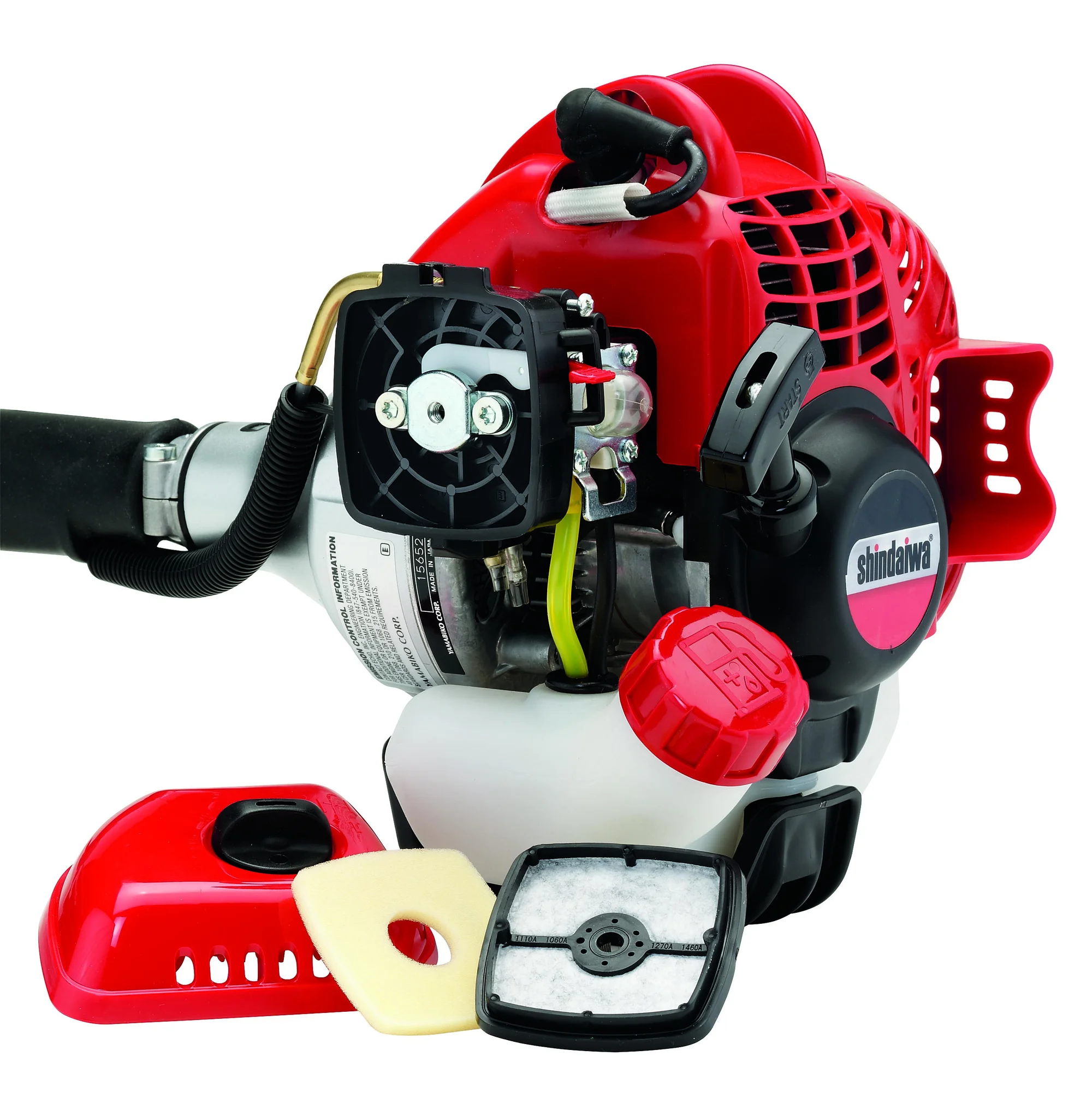 Shindaiwa T Series Trimmer T235 Product Closeup Whitebg Power Head Air Filter Taken Apart product image