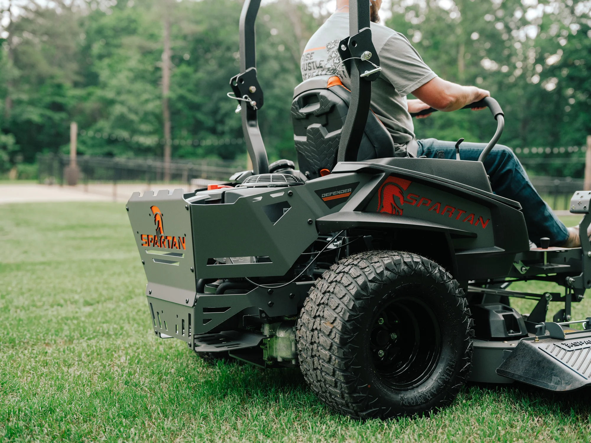 Spartan Defender Series Zero Turn Mower Reinforced Steel Frame Construction feature image
