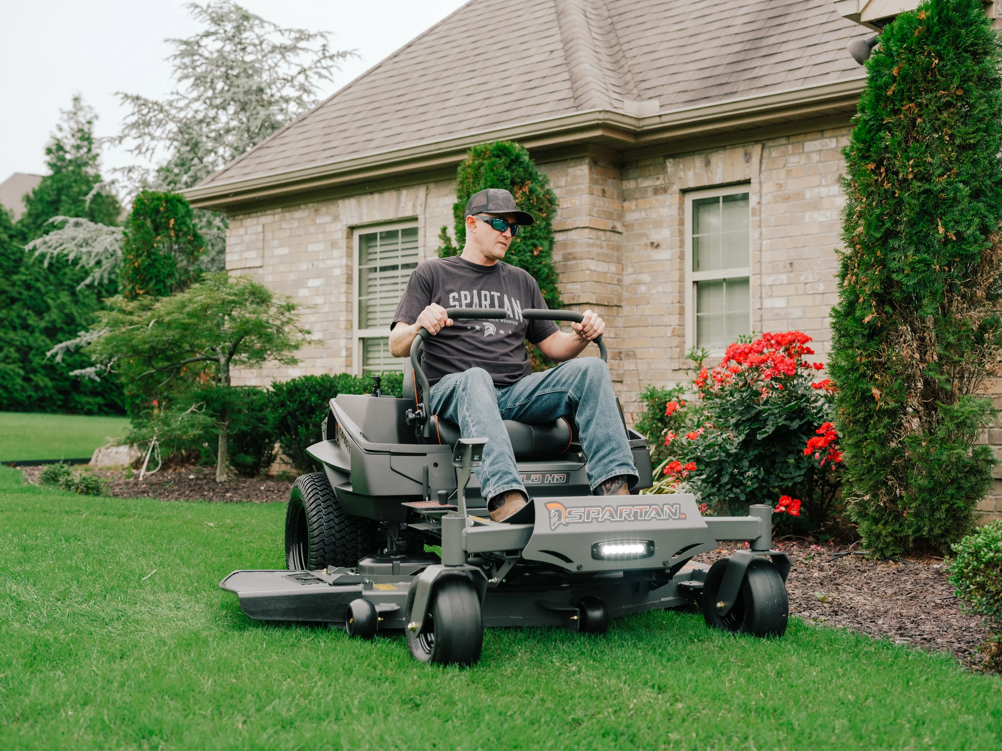 Spartan Shield HD Series Zero Turn Mower Precision Steering Control feature image