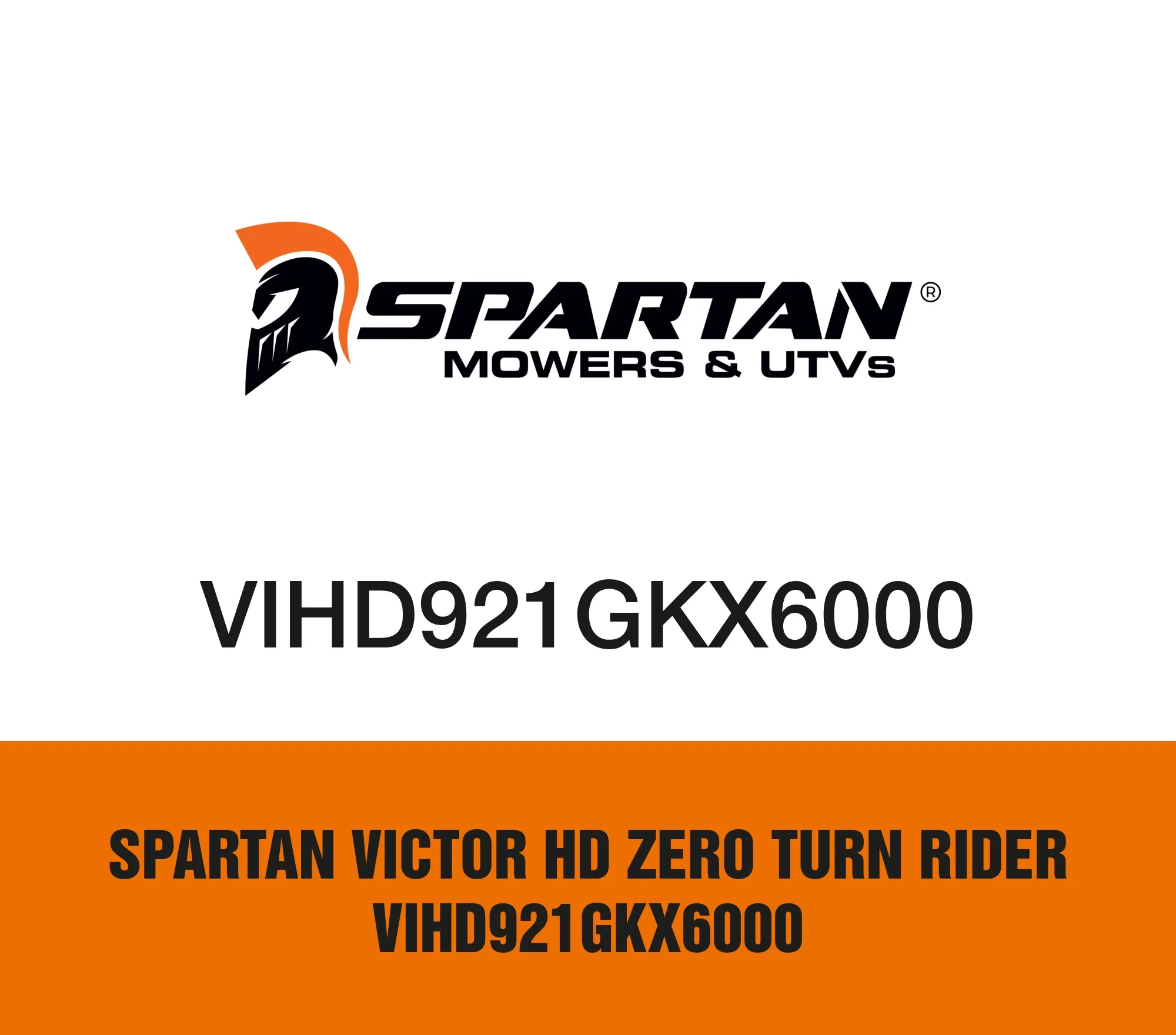 Spartan Victor HD Zero Turn Rider VIHD921GKX6000