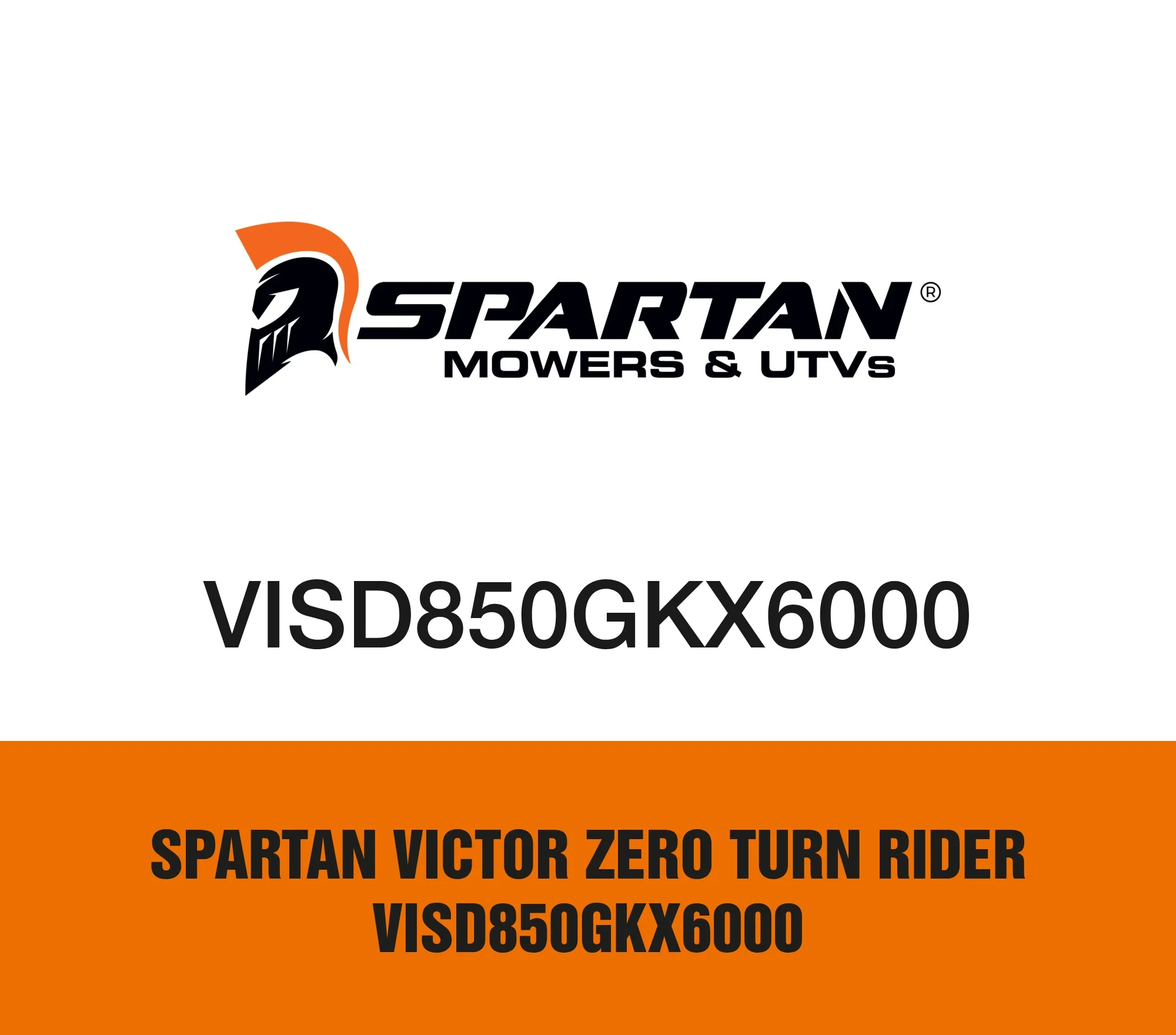Spartan Victor Zero Turn Rider VISD850GKX6000