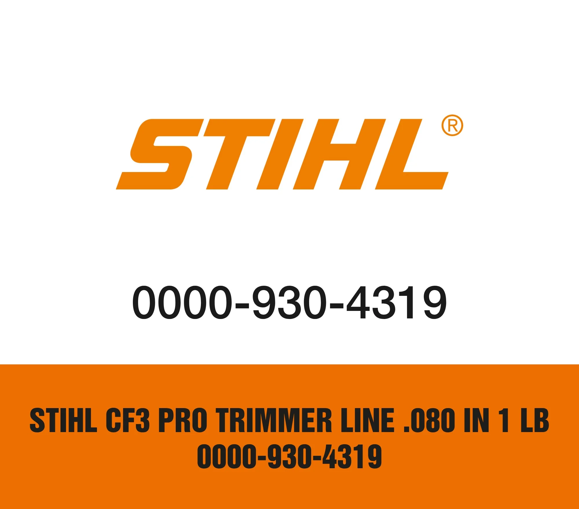 Stihl CF3 Pro Trimmer Line .080 in 1 lb 0000-930-4319