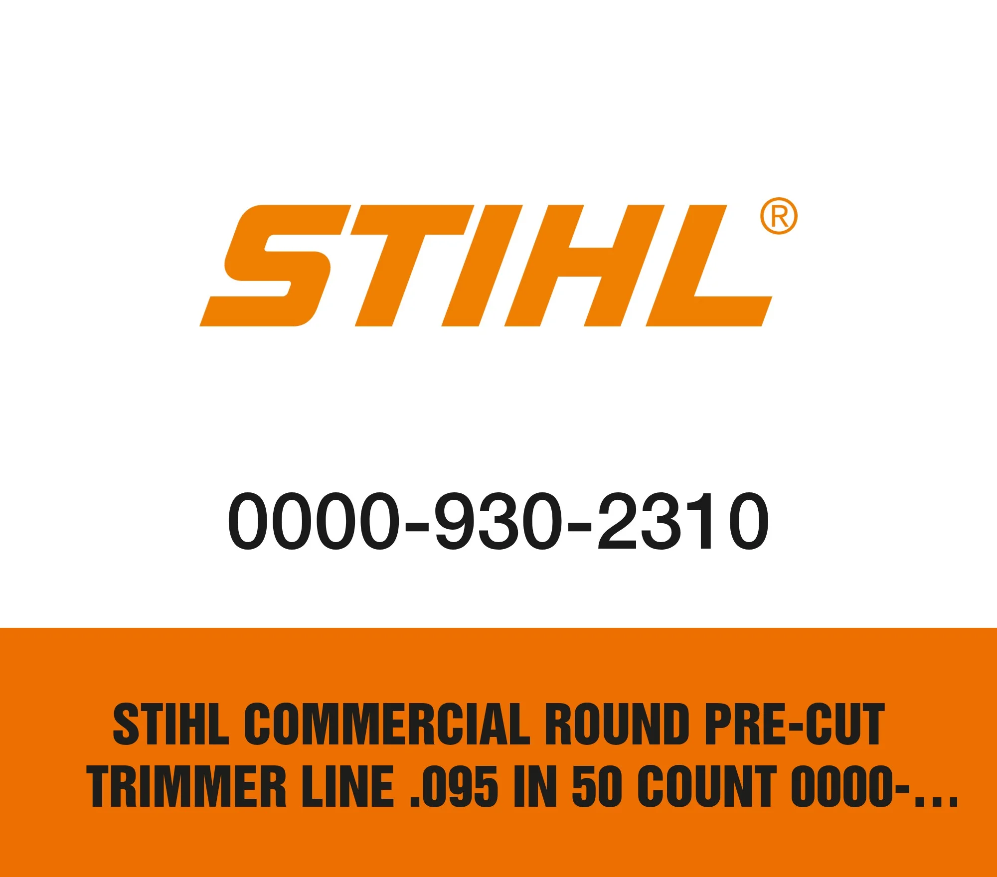 Stihl Commercial Round Pre-Cut Trimmer Line .095 in 50 Count 0000-930-2310