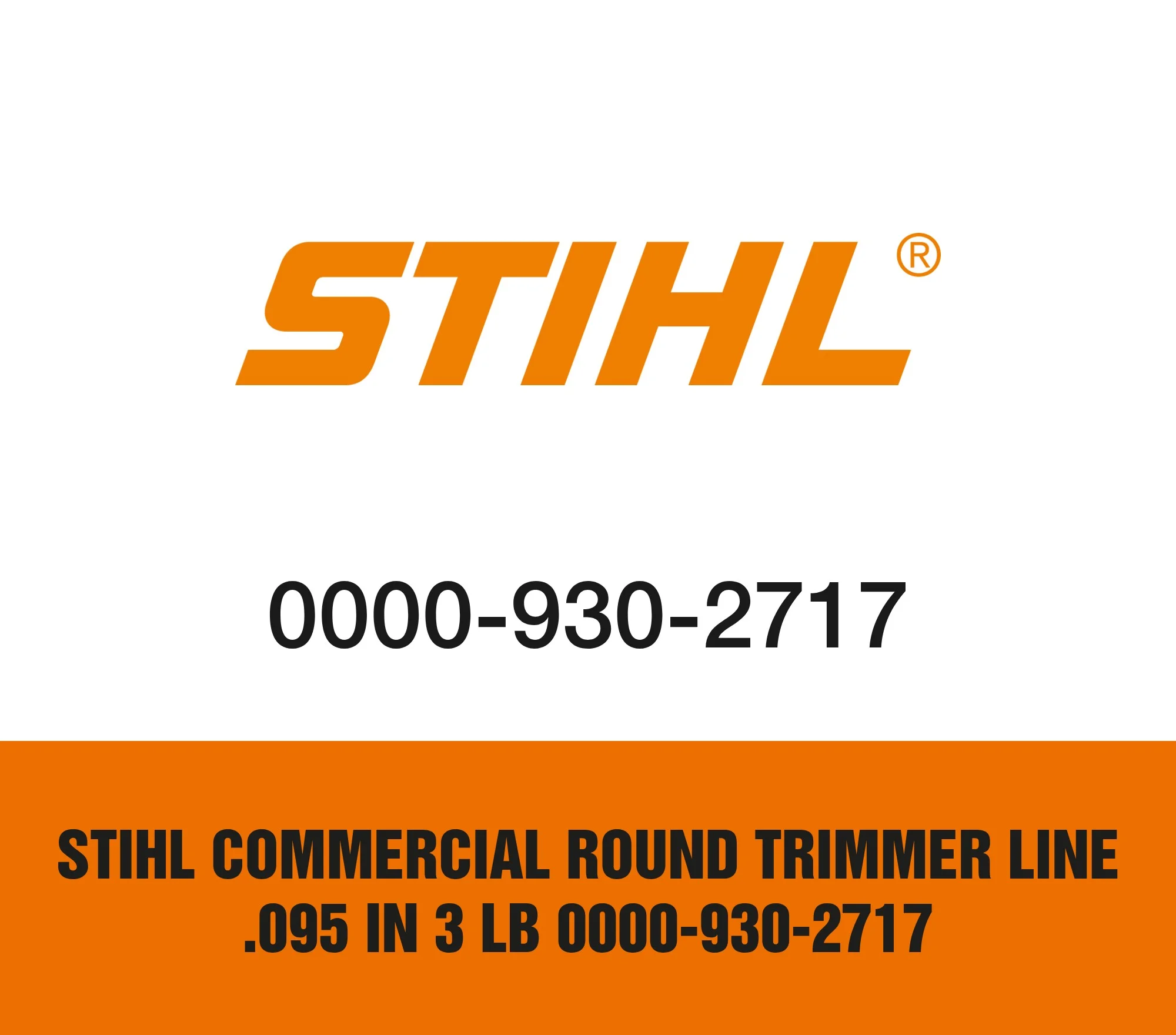 Stihl Commercial Round Trimmer Line .095 in 3 lb 0000-930-2717