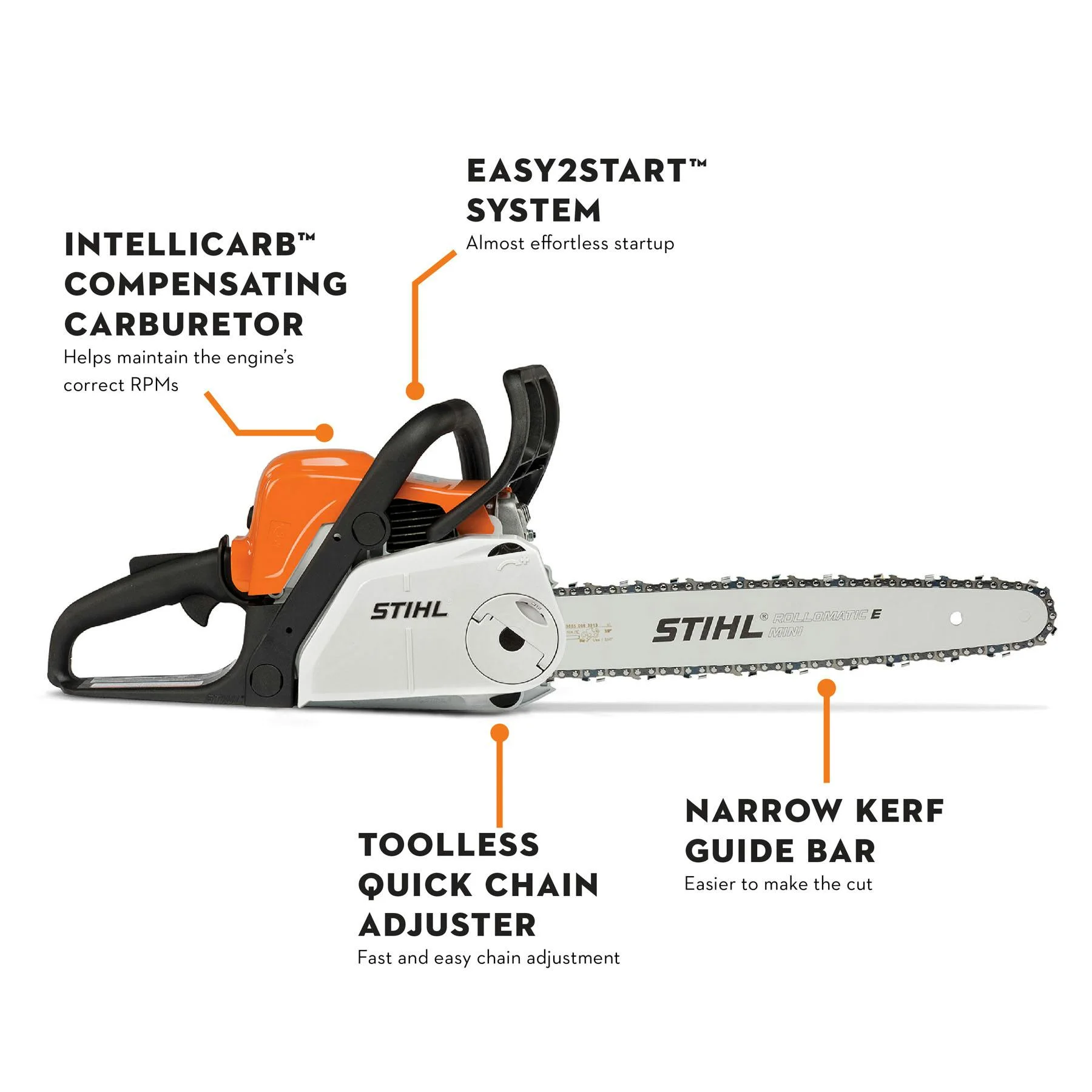 STIHL Ms Series EASY2START Technology feature image