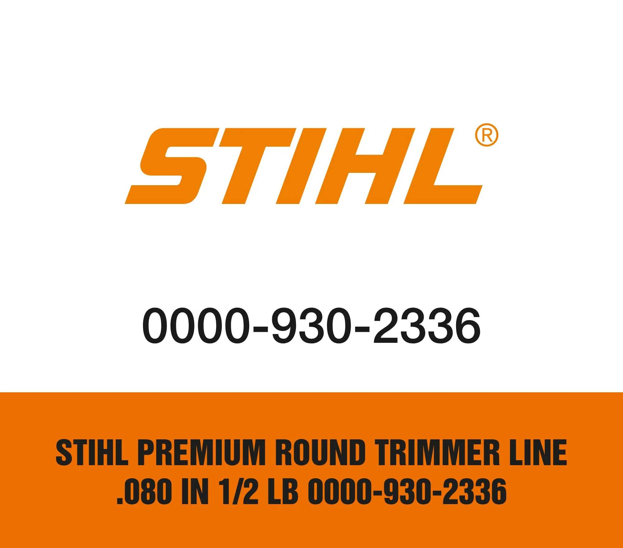 Stihl Premium Round Trimmer Line .080 in 1/2 lb 0000-930-2336