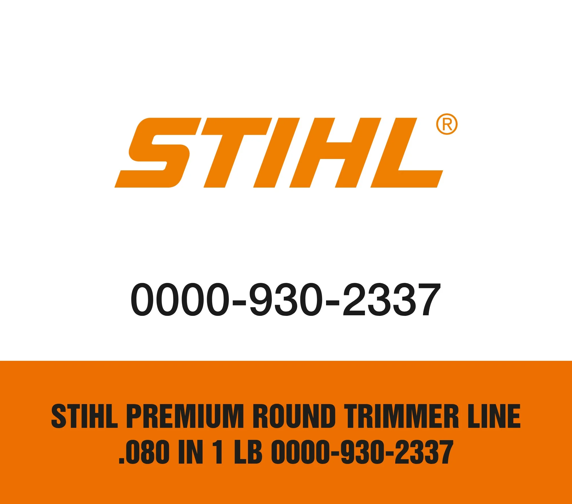 Stihl Premium Round Trimmer Line .080 in 1 lb 0000-930-2337
