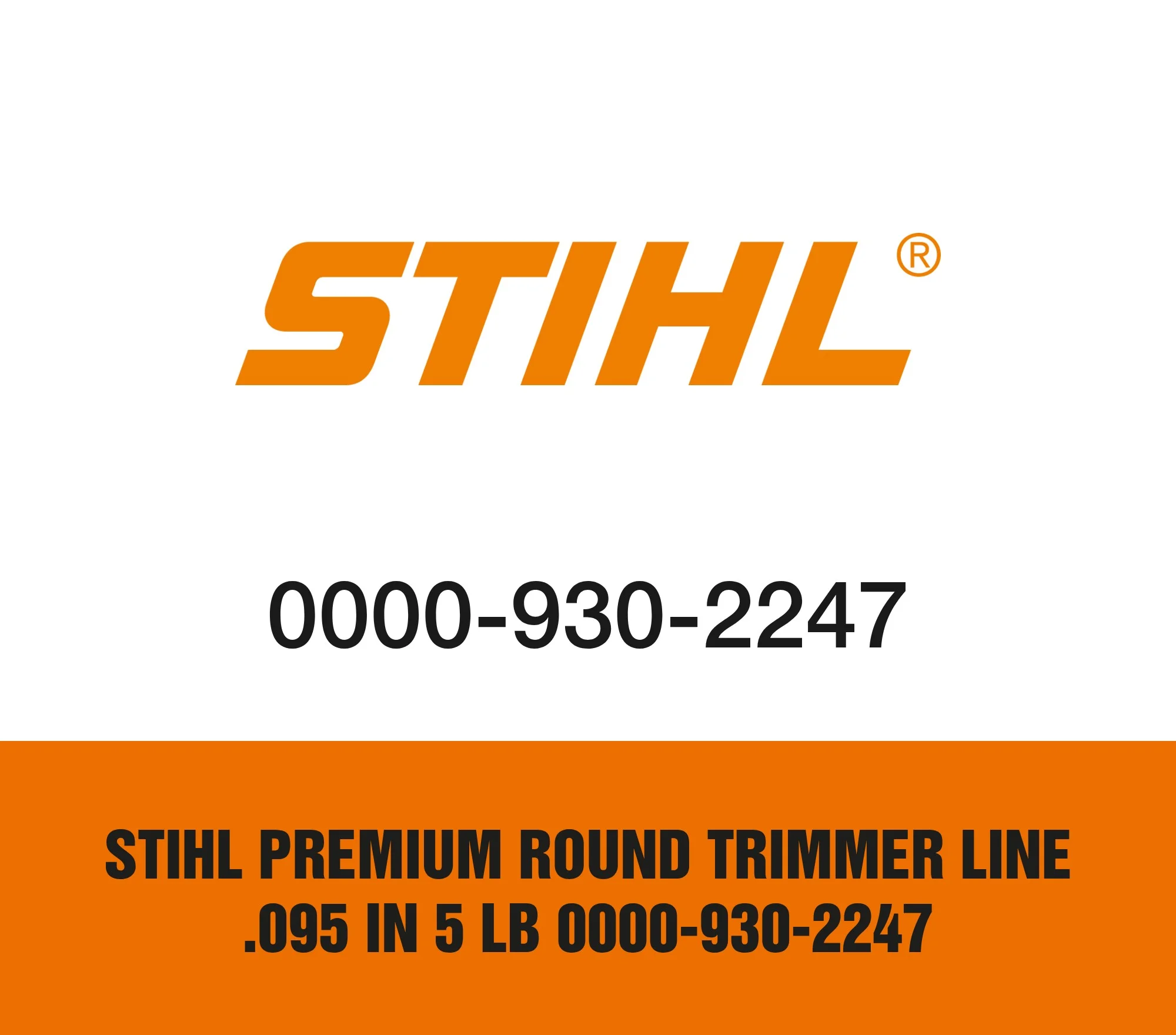Stihl Premium Round Trimmer Line .095 in 5 lb 0000-930-2247