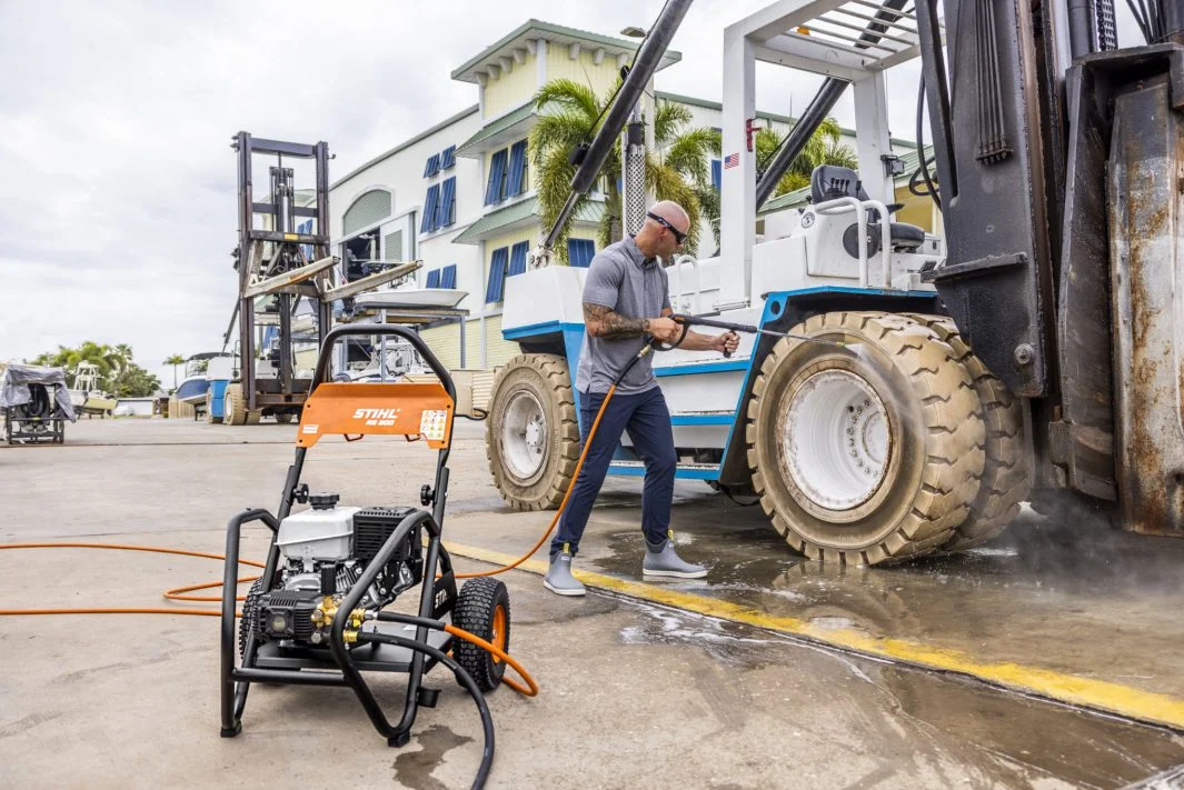 STIHL RB Series Pressure Washers Heavy Duty Steel Frame feature image