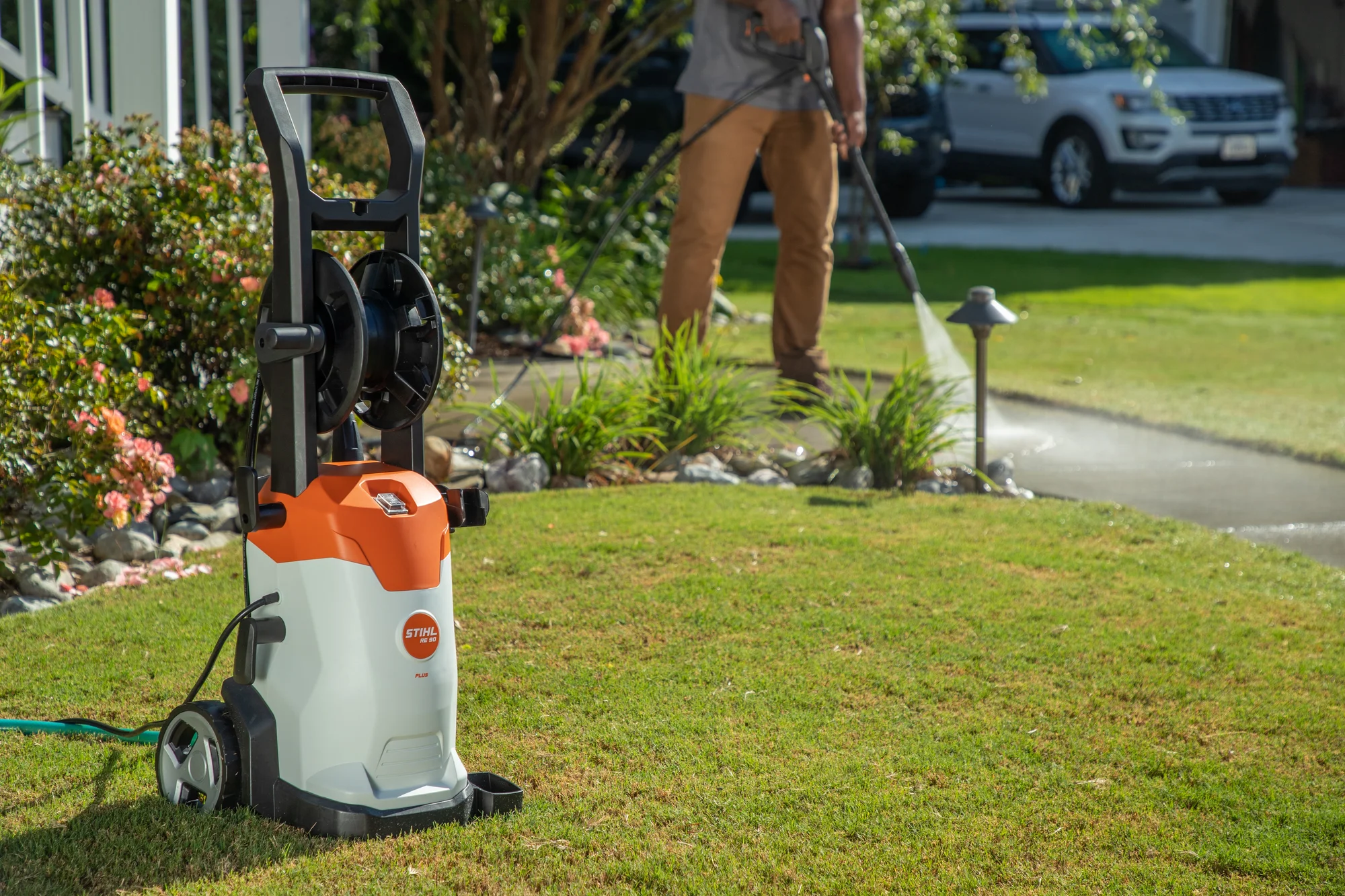Stihl Re Series Pressure Washer Re 90 Plus Washer In Yard product image