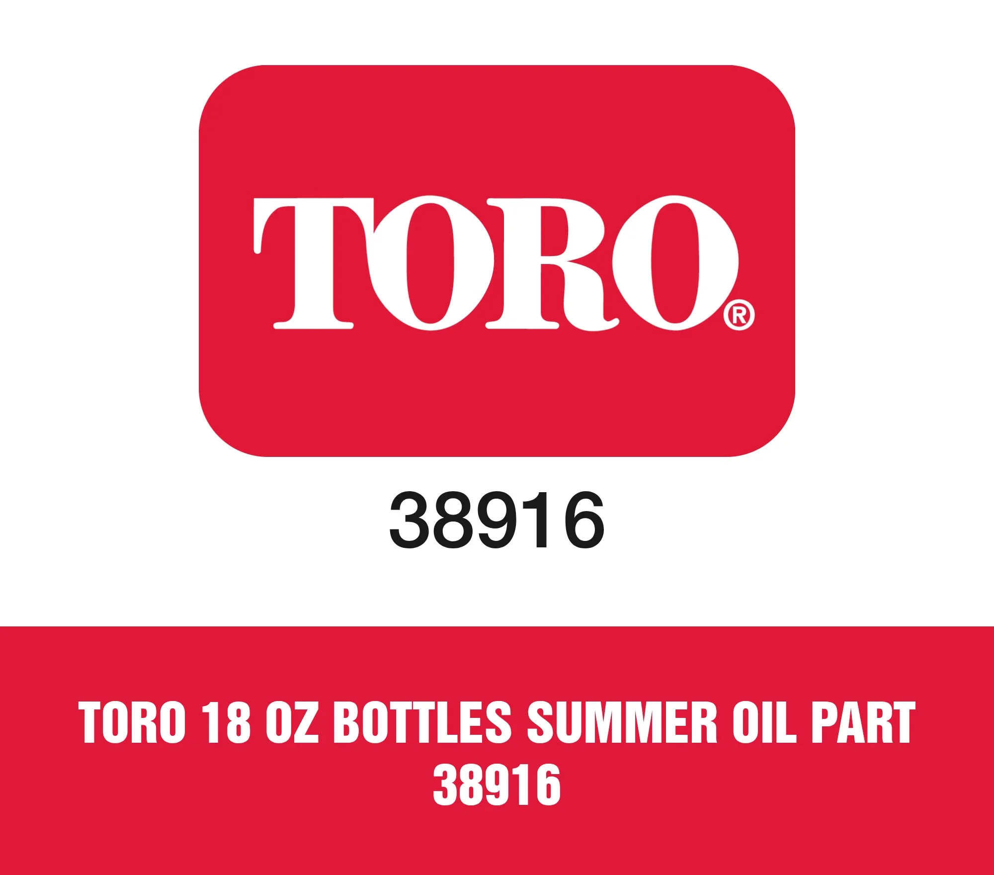 Toro 18 Oz Bottles Summer Oil Part 38916