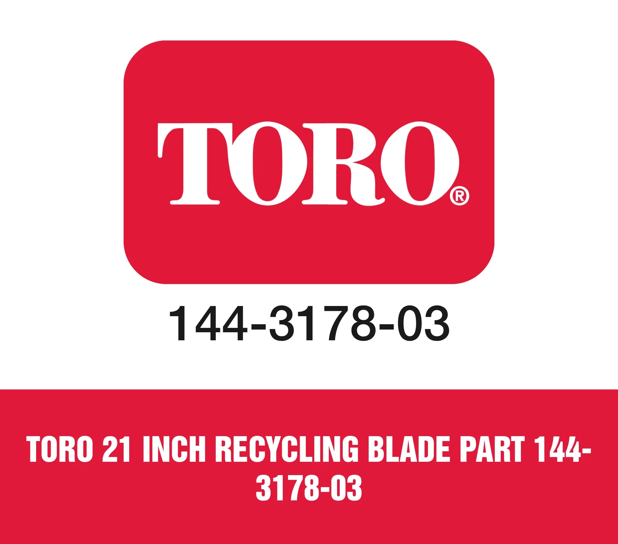 Toro 21 inch Recycling Blade Part 144-3178-03