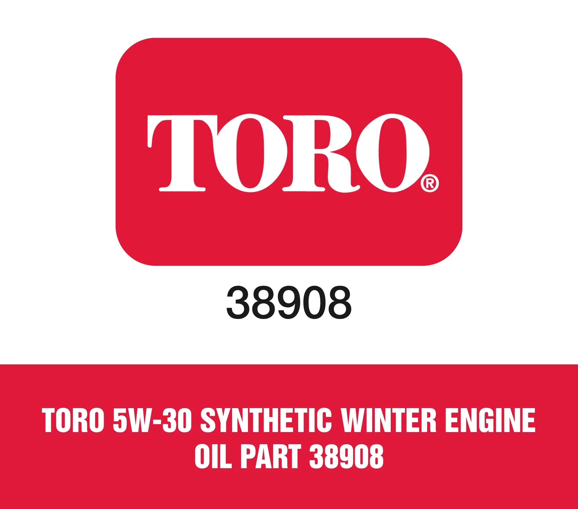 Toro 5W-30 Synthetic Winter Engine Oil Part 38908