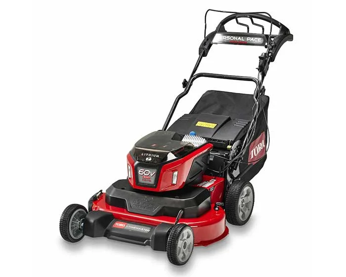 Toro 60V MAX eTimeMaster Walk Behind Lawn Mower 21493 Toro 60v Max E Timemaster Series Walk Behind Lawn Mower 21493 Front View Right