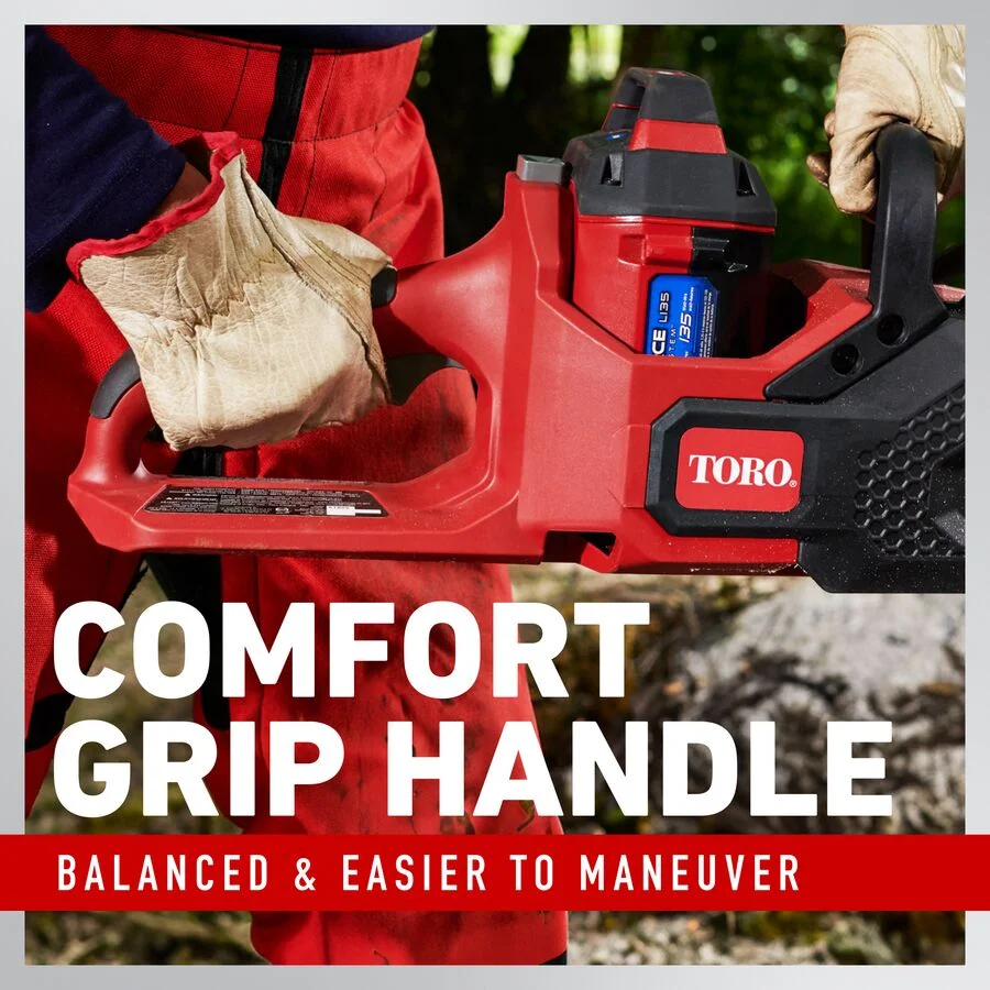 Toro 60V Max Series Chainsaws Comfort Grip Handle feature image