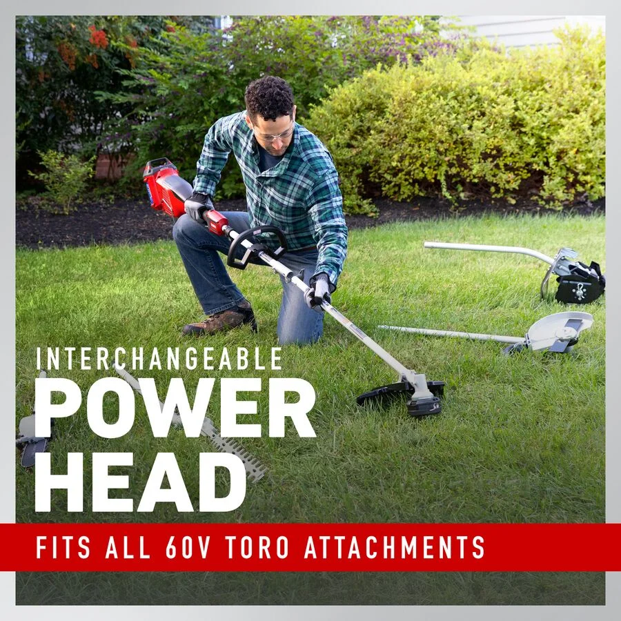 Toro 60V Max Series Trimmers And Brushcutters Attachment Capable Design feature image