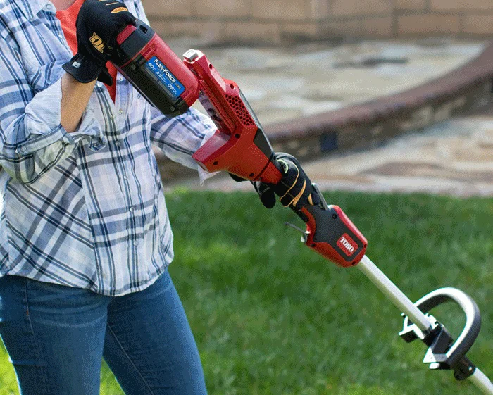 Toro 60V Max String Trimmer 51830T Woman Trimming Grass product image