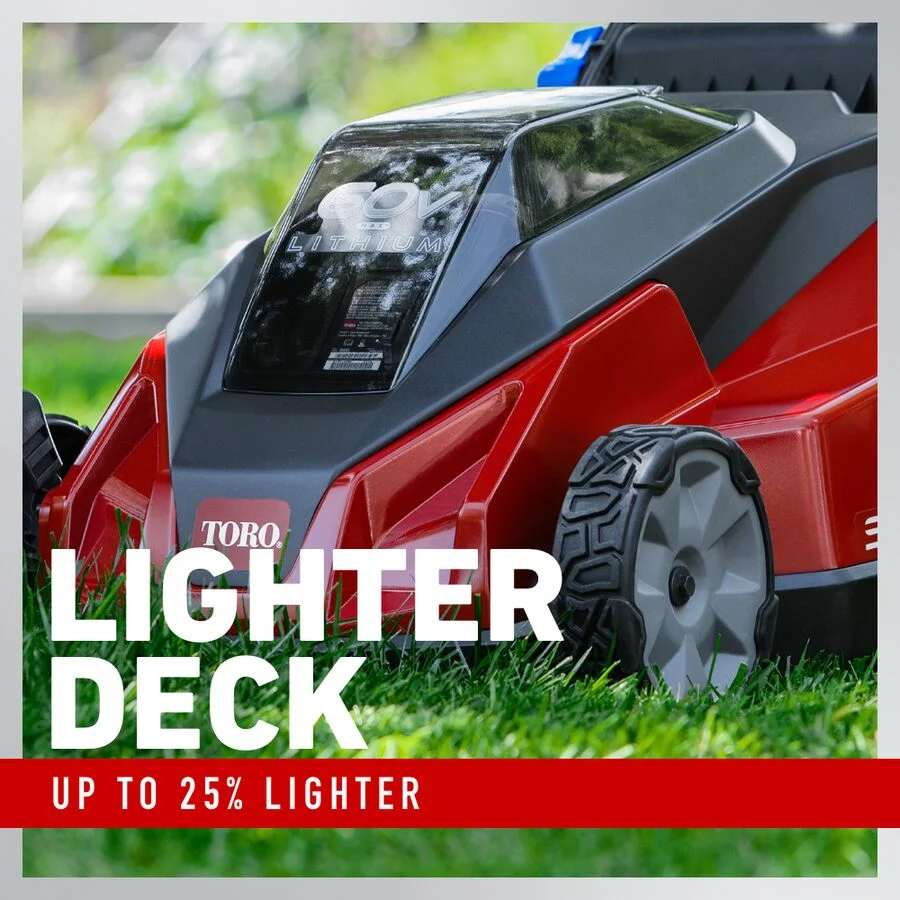 Toro 60V Max Stripe Series Walk Behind Mowers Single Point Height Control feature image