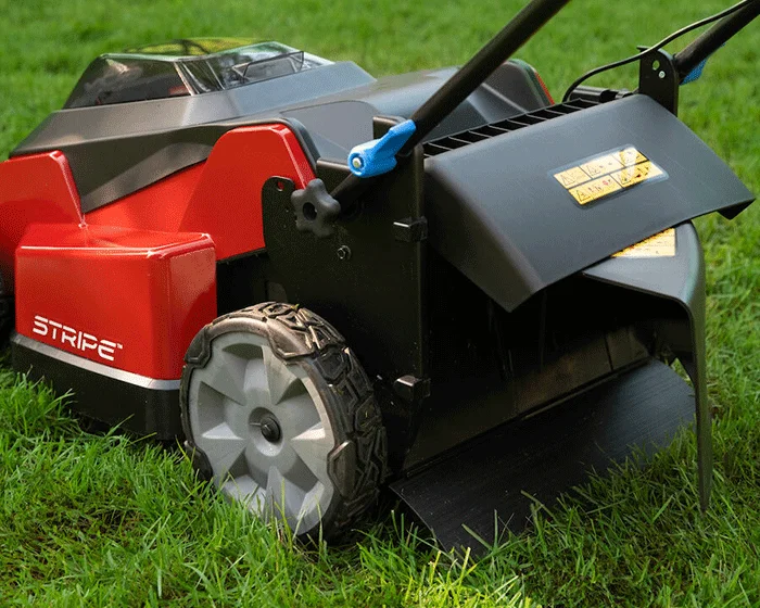 Toro 60V MAX Stripe Walk Behind Lawn Mower 21621 Toro 60V Max Stripe Walk Behind Lawn Mower 21621 Mower On Grass Back View product image
