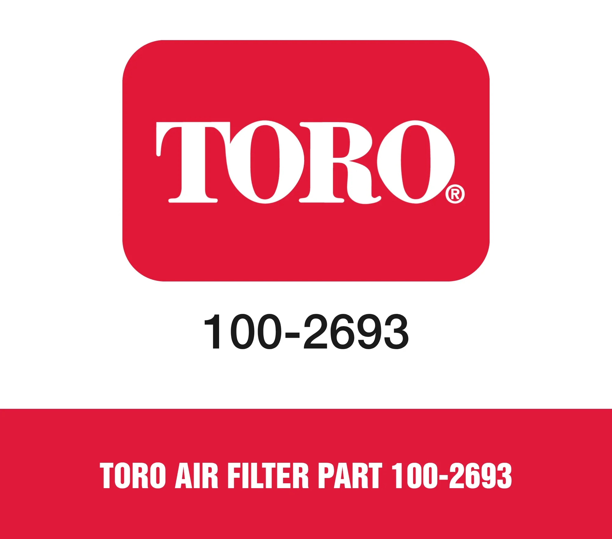 Toro Air Filter Part 100-2693
