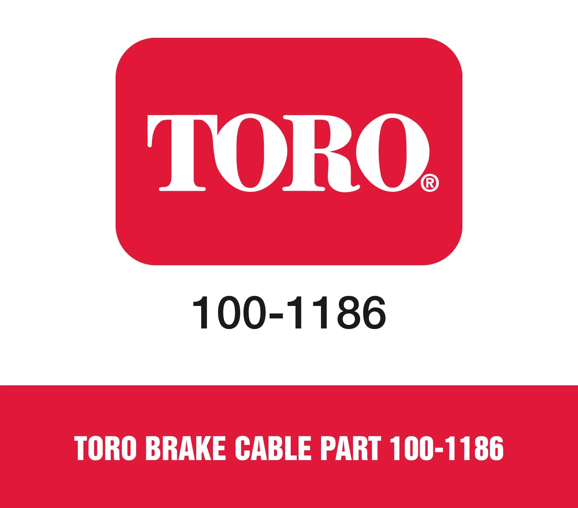 Toro Brake Cable Part 100-1186