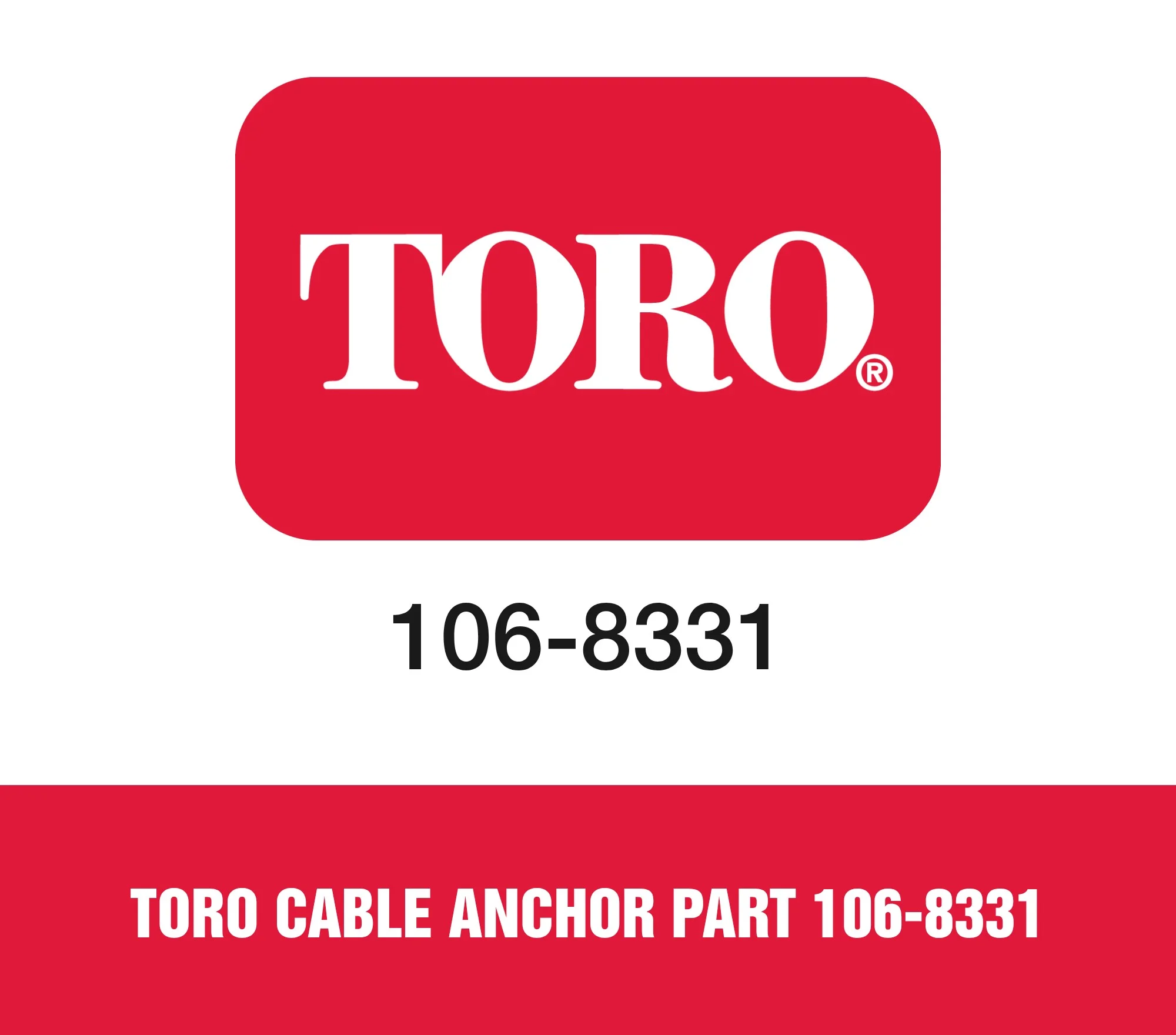 Toro Cable Anchor Part 106-8331