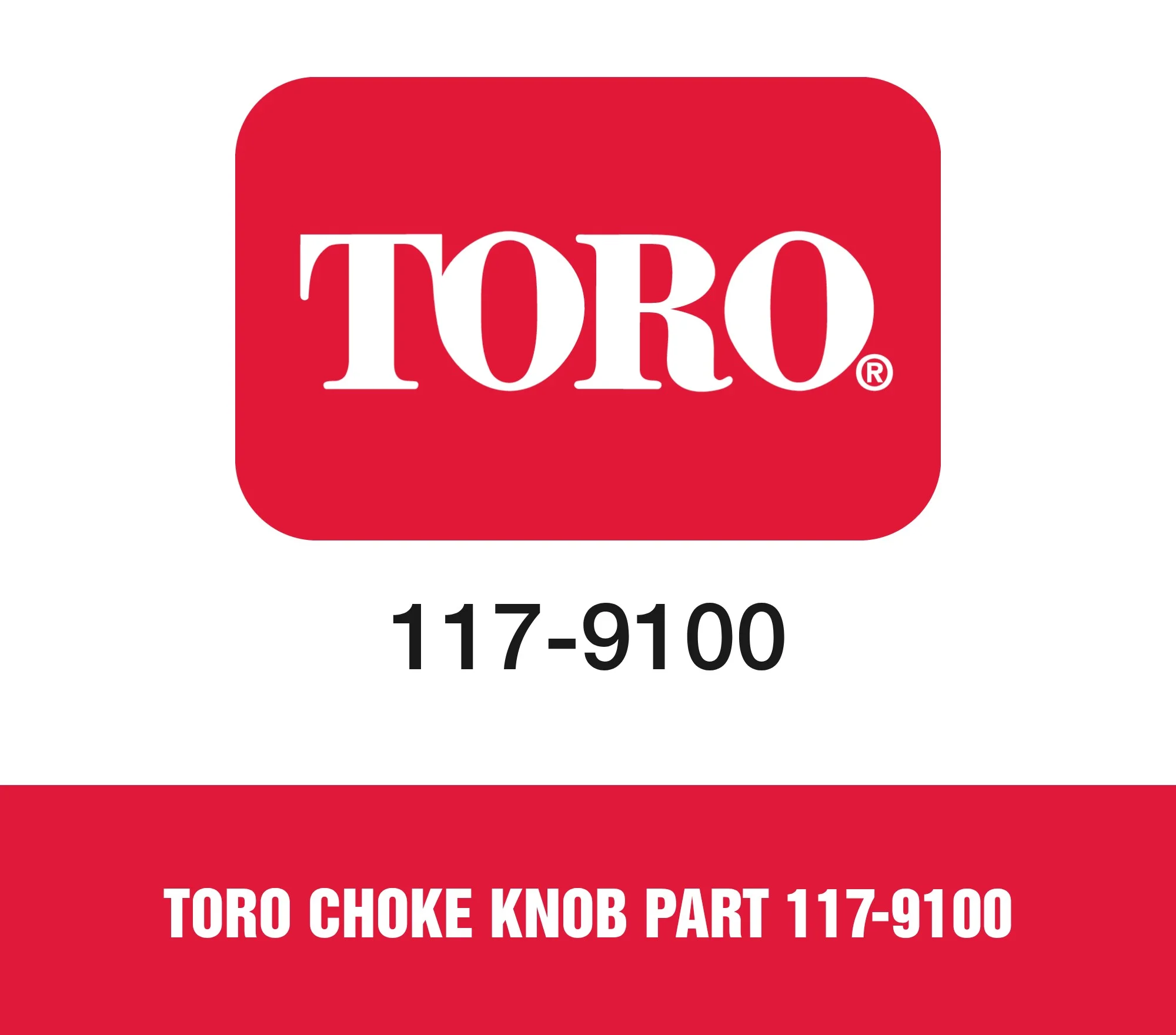 Toro Choke Knob Part 117-9100