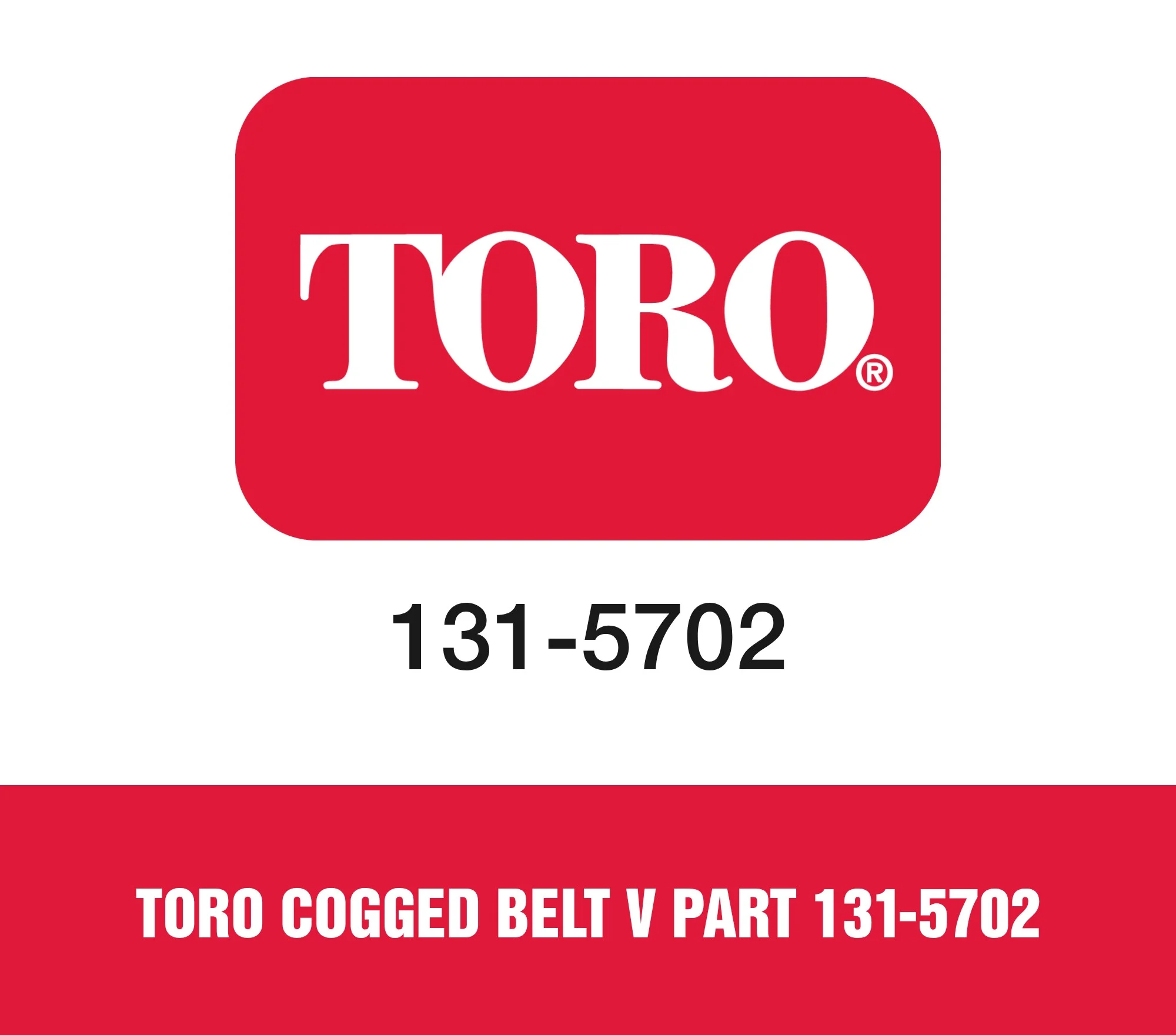 Toro Cogged Belt V Part 131-5702
