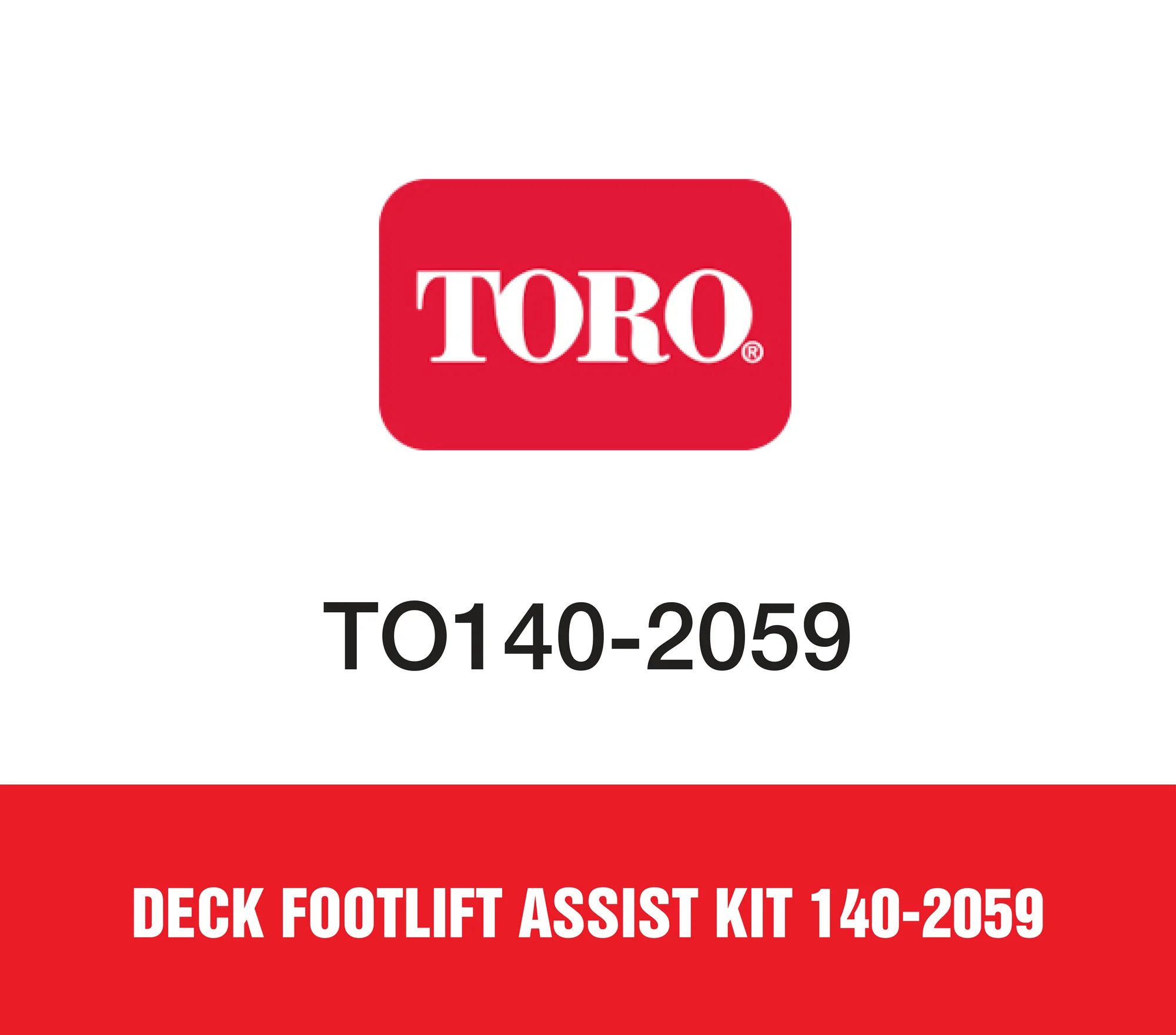 Toro Deck Footlift Assist Kit 140-2059 Toro Deck Footlift Assist Kit 140 2059