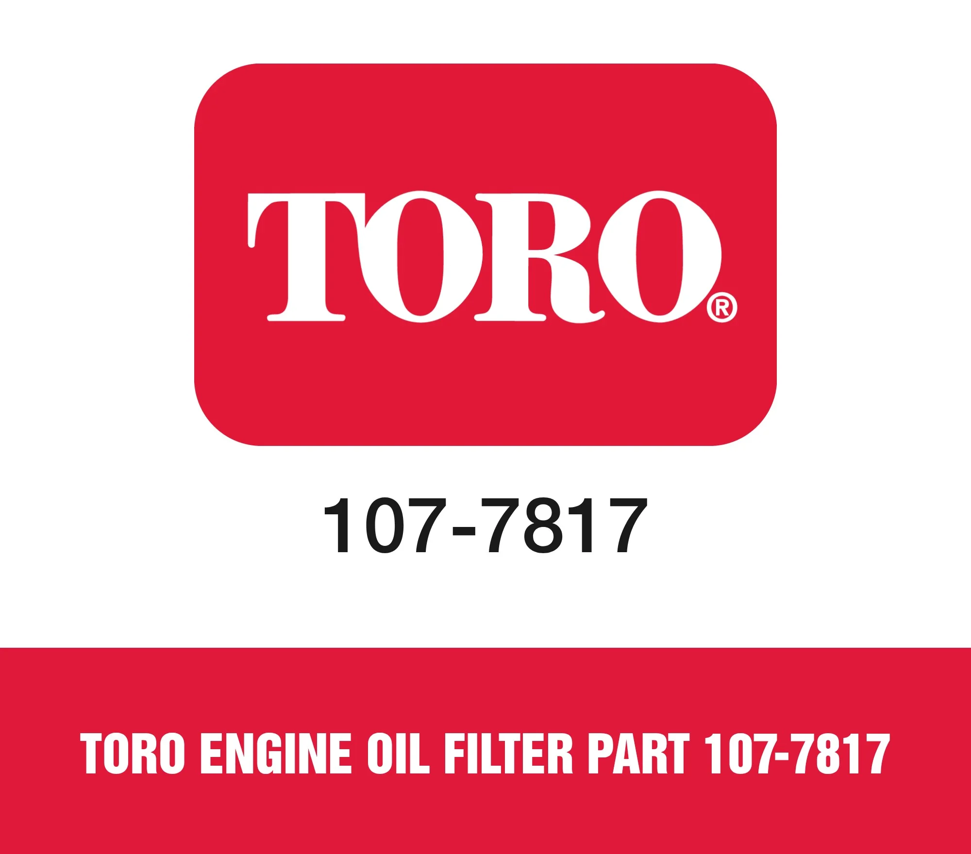 Toro Engine Oil Filter Part 107-7817