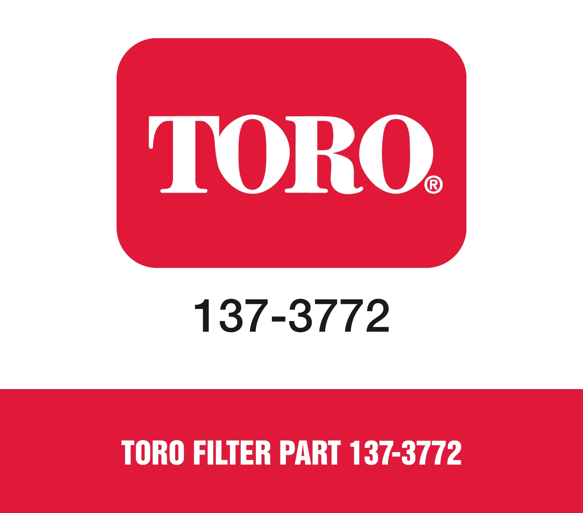 Toro Filter Part 137-3772
