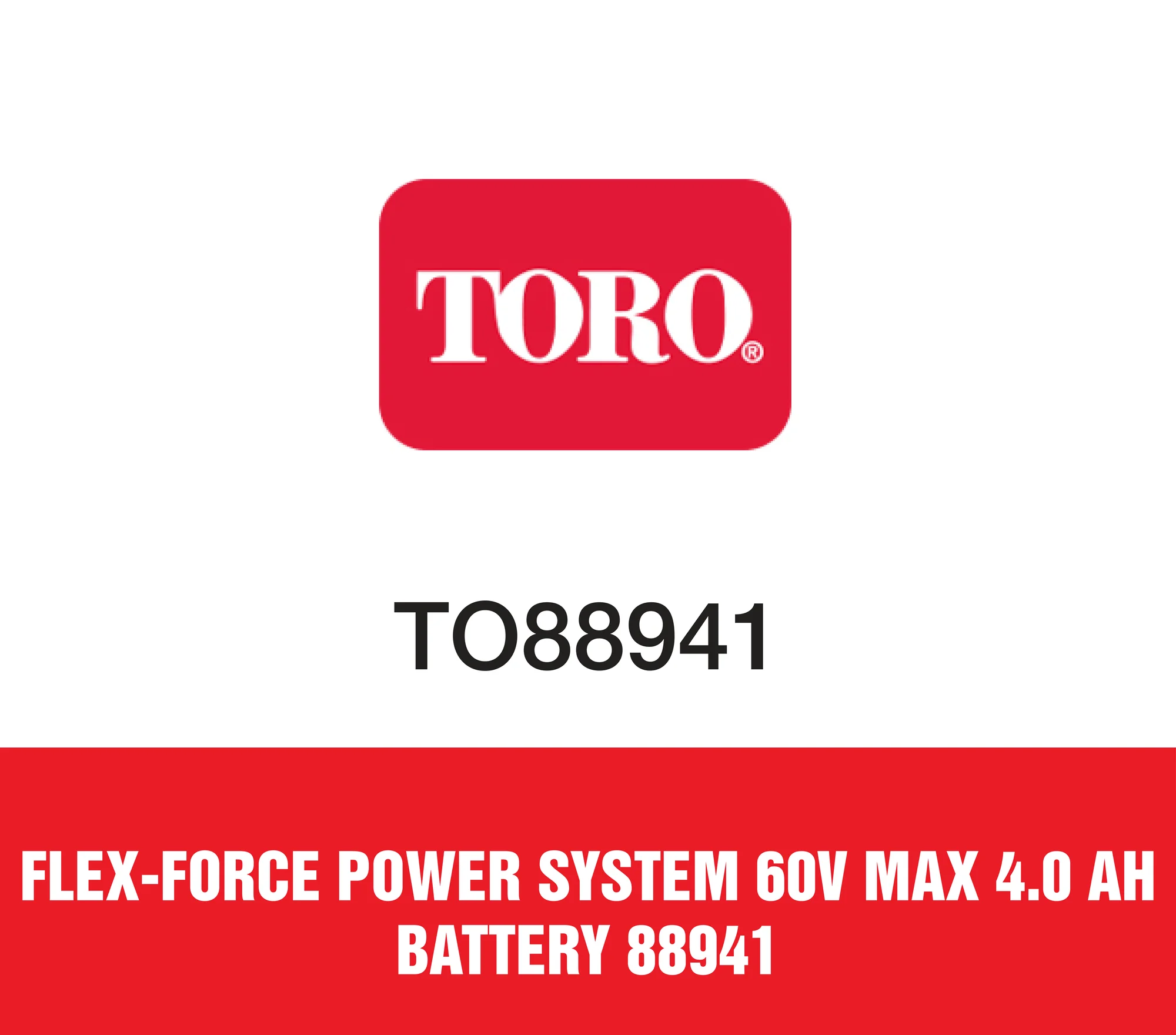 Toro Flex Force Power System 60v Max 40 Ah Battery 88941