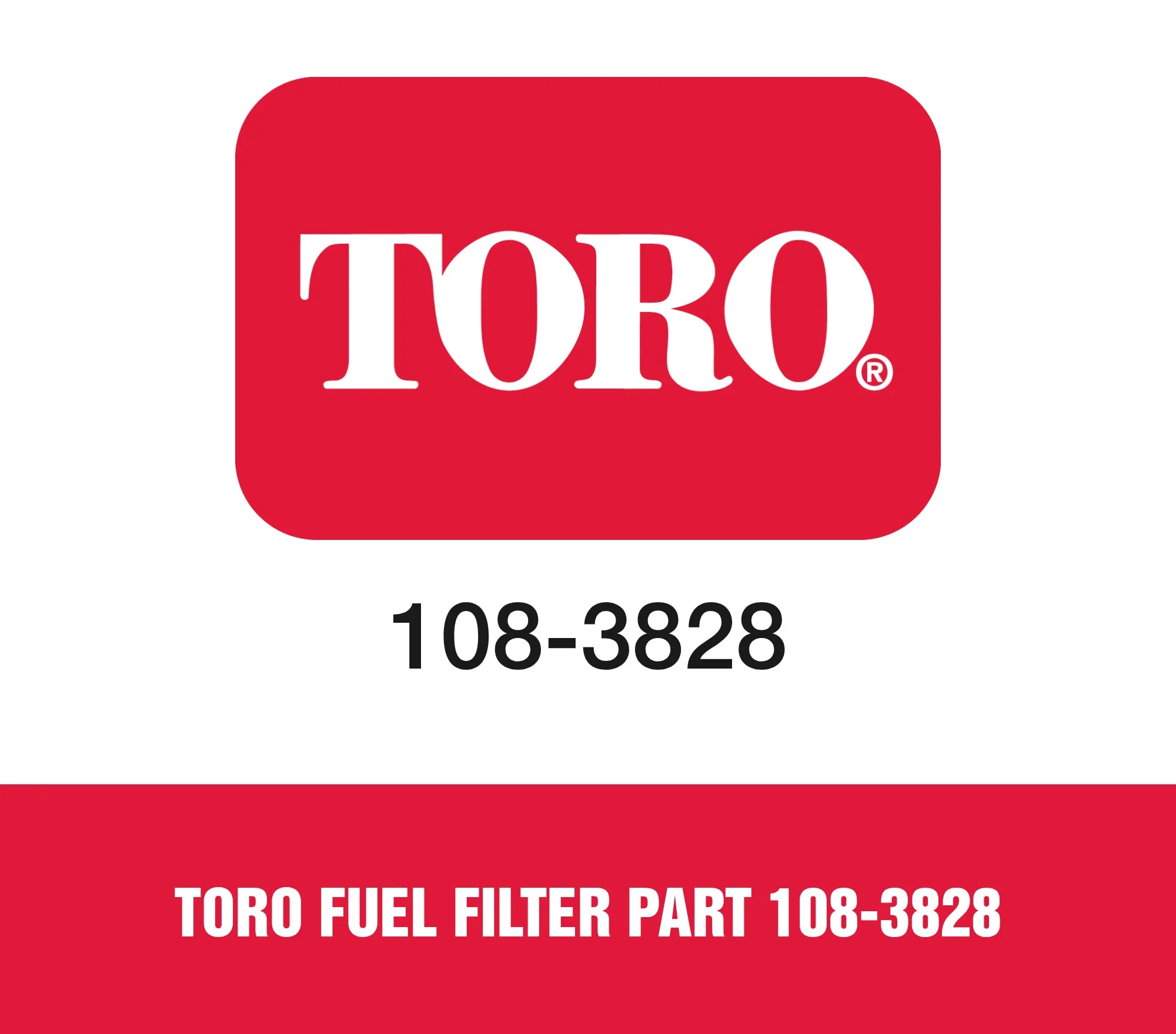 Toro Fuel Filter Part 108-3828