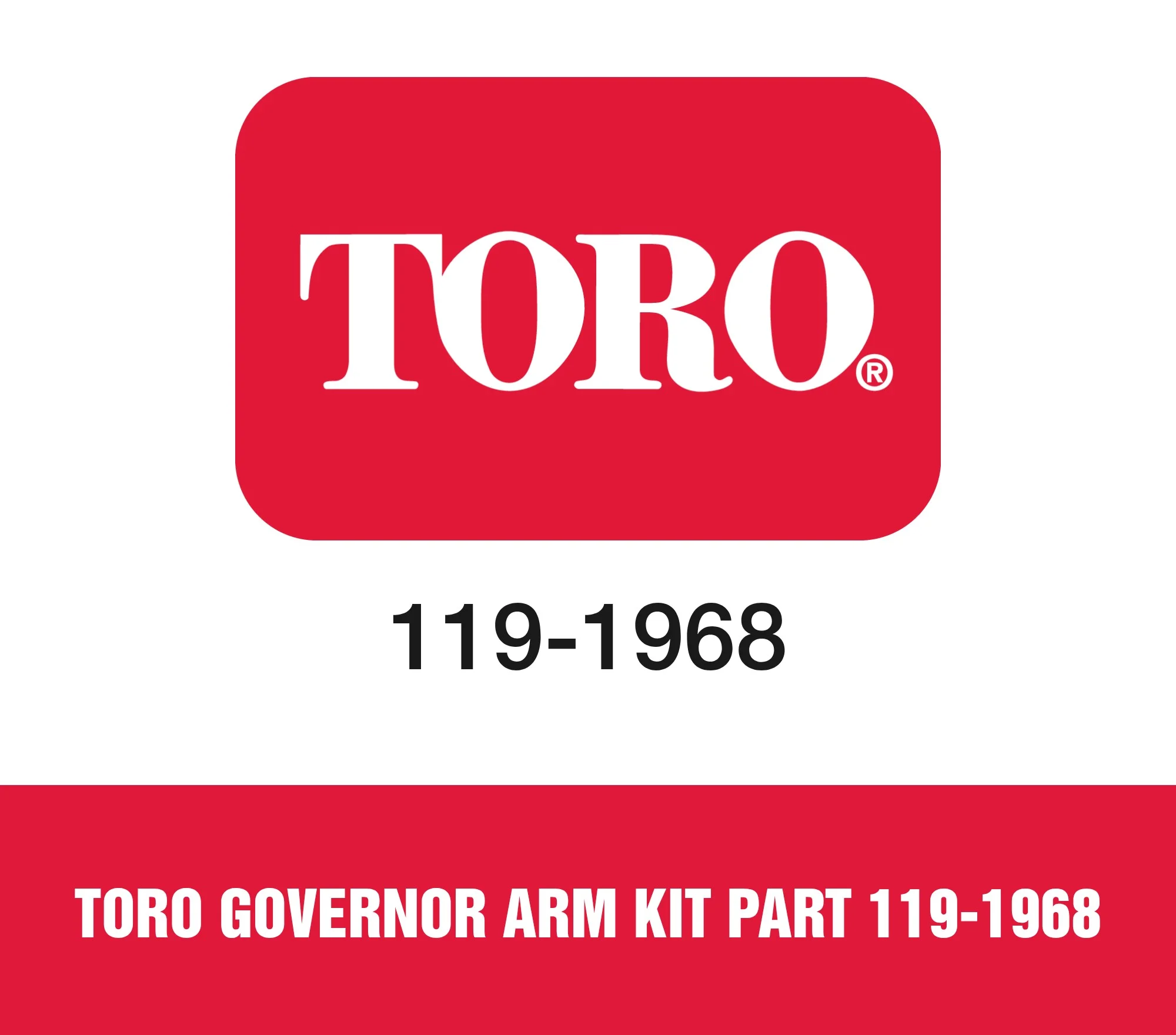 Toro Governor Arm Kit Part 119-1968