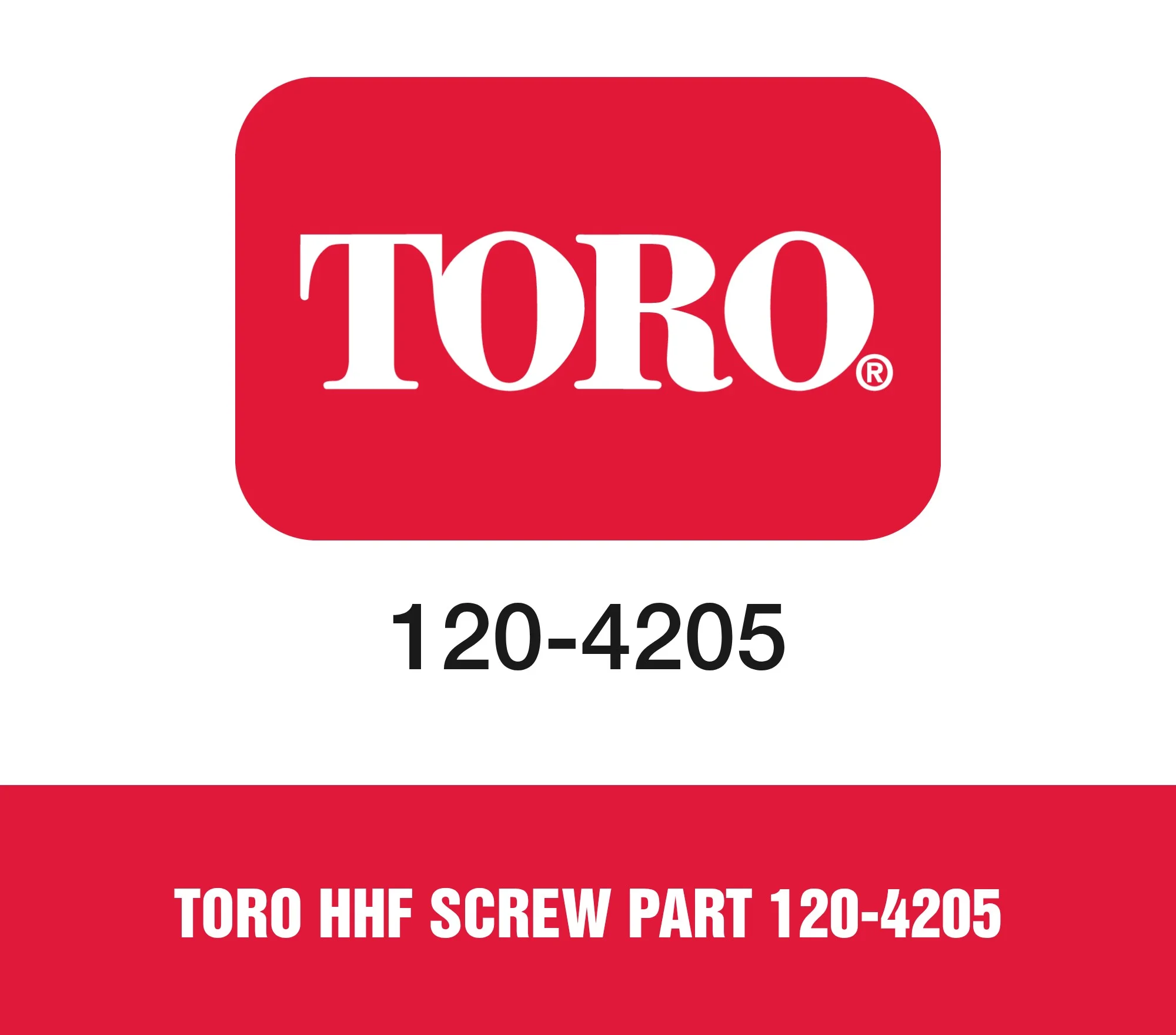 Toro Hhf Screw Part 120-4205